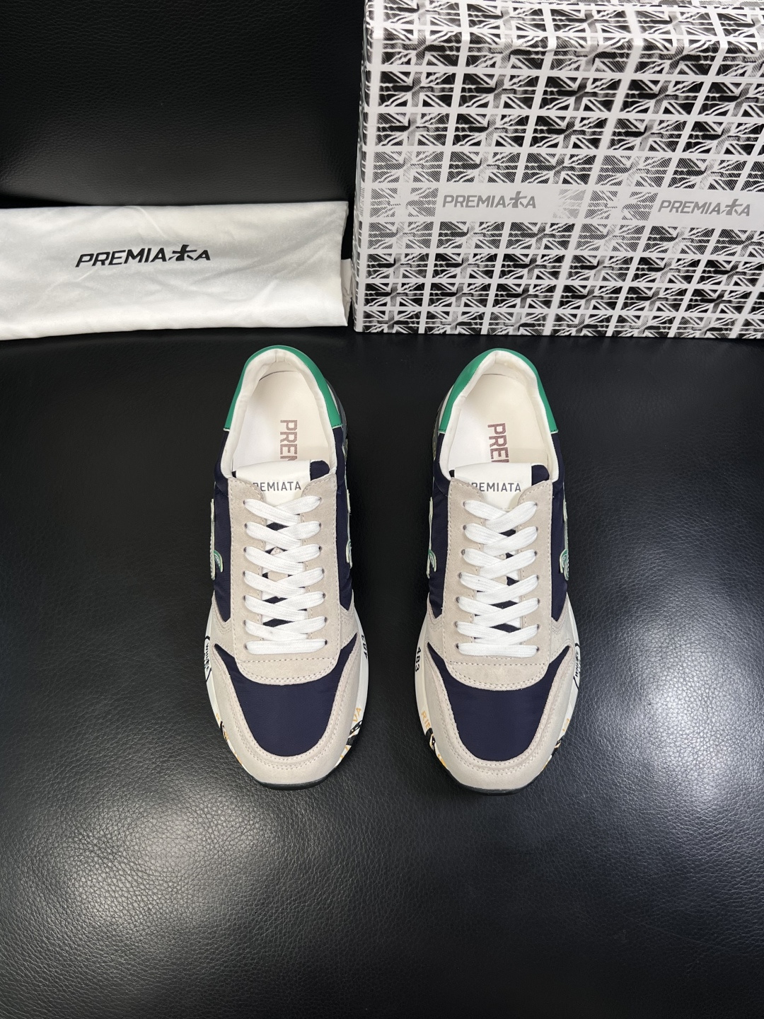 ⚠️只换码不退⚠️   PREMIATA 高品质   顶级工艺品  普瑞米亚达 小牛皮低帮运动鞋本款运动