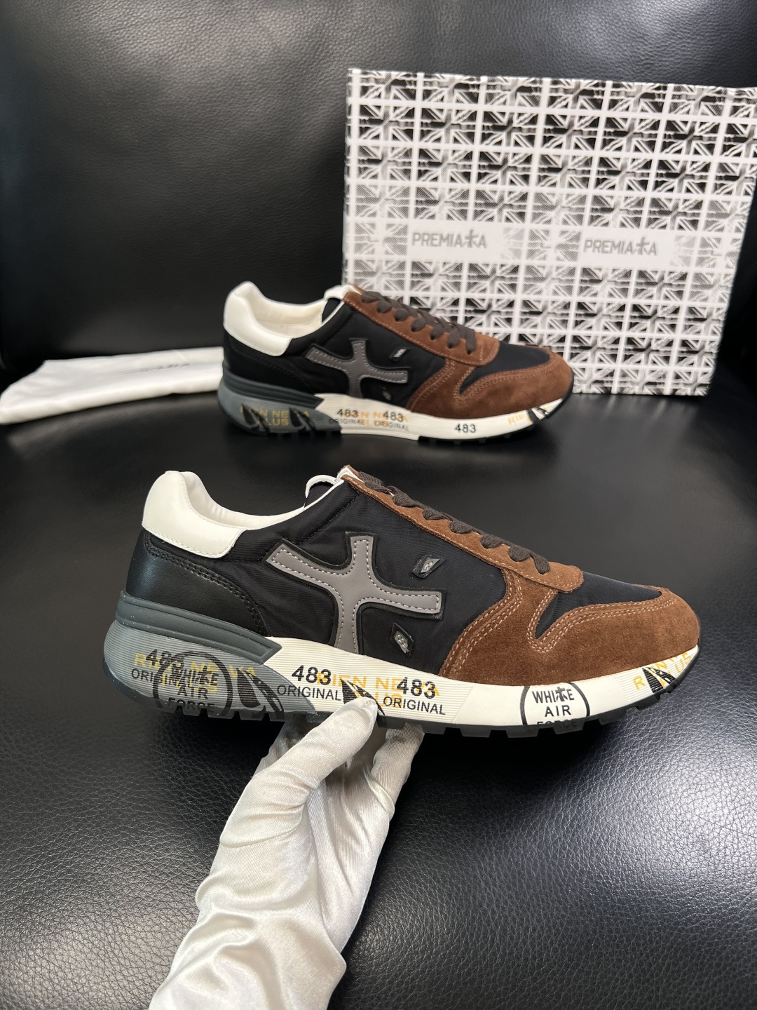 ⚠️只换码不退⚠️   PREMIATA 高品质   顶级工艺品  普瑞米亚达 小牛皮低帮运动鞋本款运动