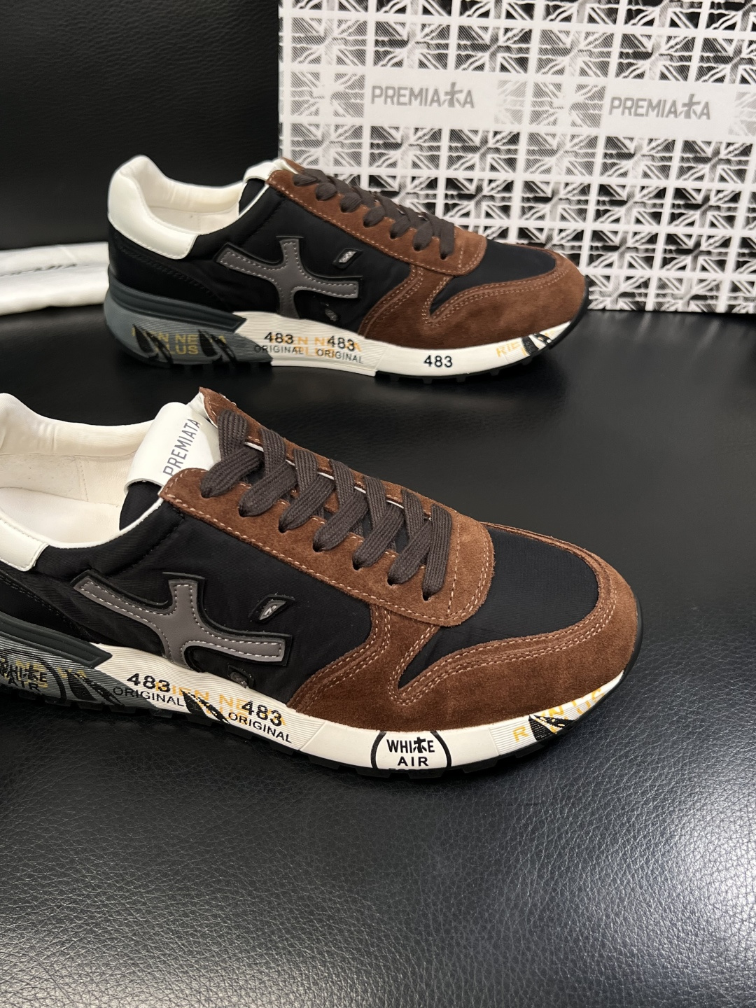 ⚠️只换码不退⚠️   PREMIATA 高品质   顶级工艺品  普瑞米亚达 小牛皮低帮运动鞋本款运动
