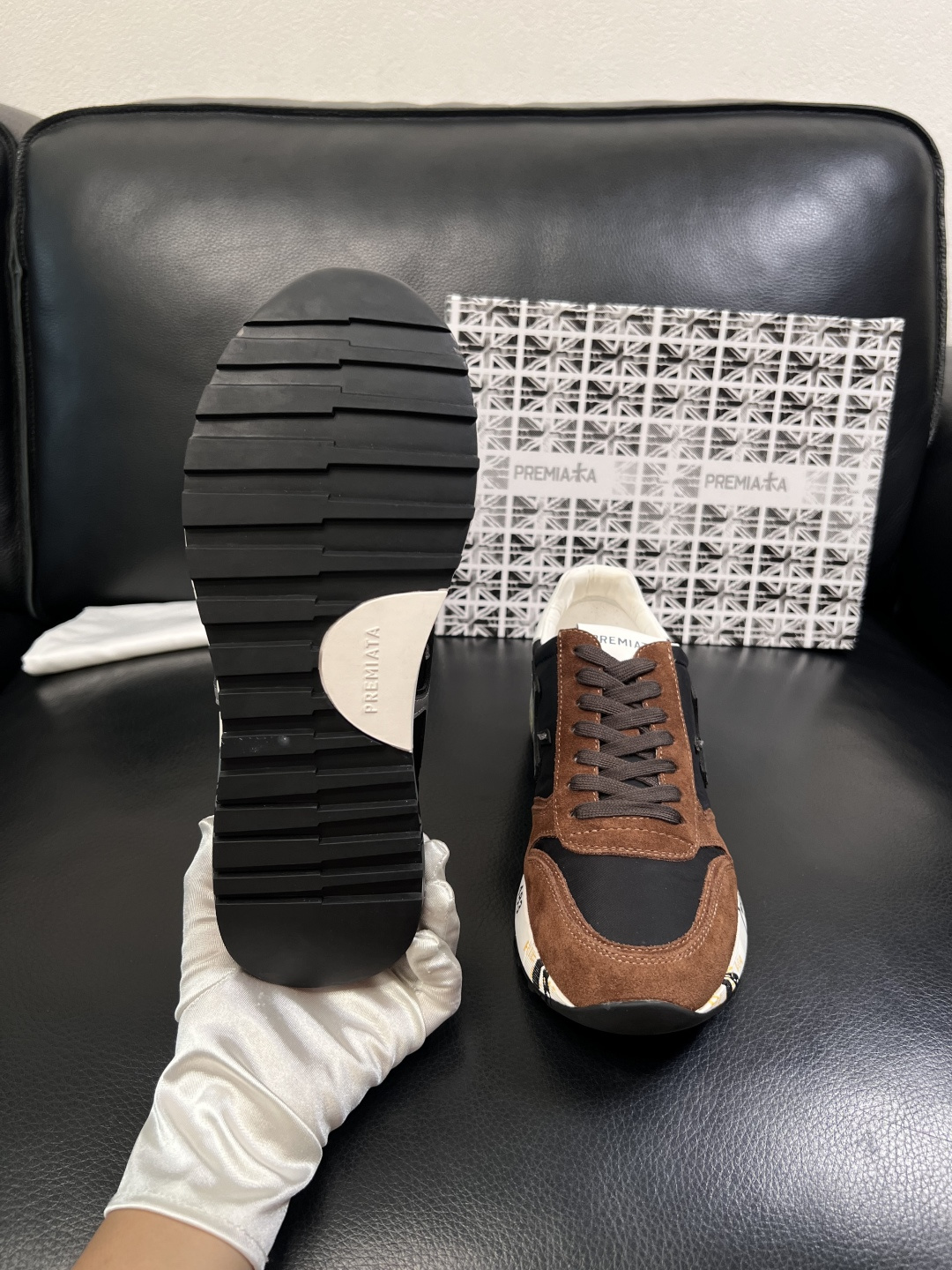 ⚠️只换码不退⚠️   PREMIATA 高品质   顶级工艺品  普瑞米亚达 小牛皮低帮运动鞋本款运动