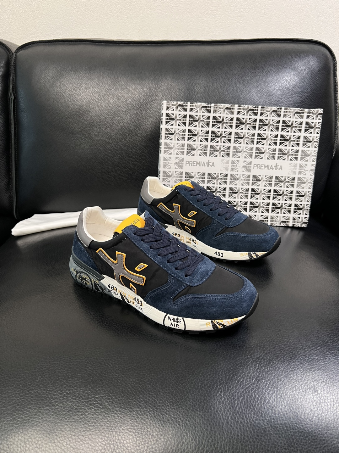 ⚠️只换码不退⚠️   PREMIATA 高品质   顶级工艺品  普瑞米亚达 小牛皮低帮运动鞋本款运动