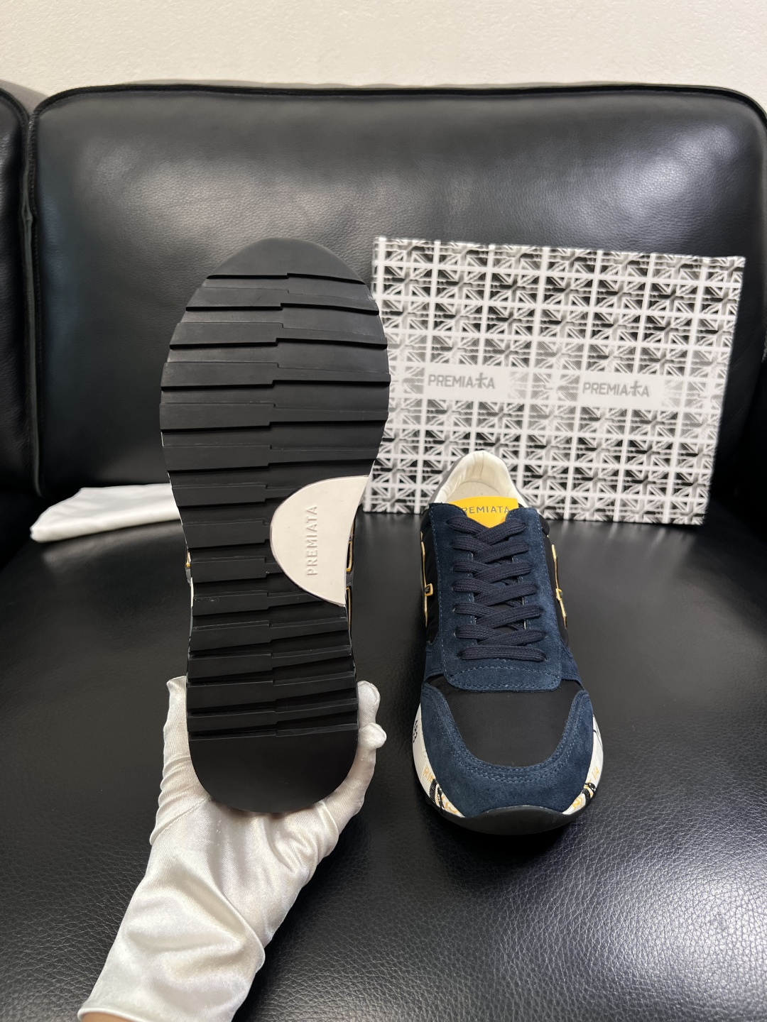 ⚠️只换码不退⚠️   PREMIATA 高品质   顶级工艺品  普瑞米亚达 小牛皮低帮运动鞋本款运动
