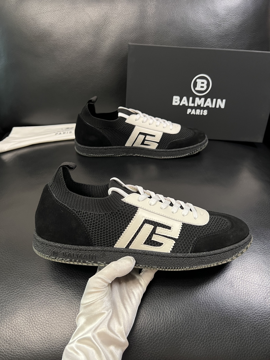 ⚠️只换码不退⚠️    BALMAIN  高品质  顶级工艺品  巴尔曼  专柜新品同步，鞋面意大利进