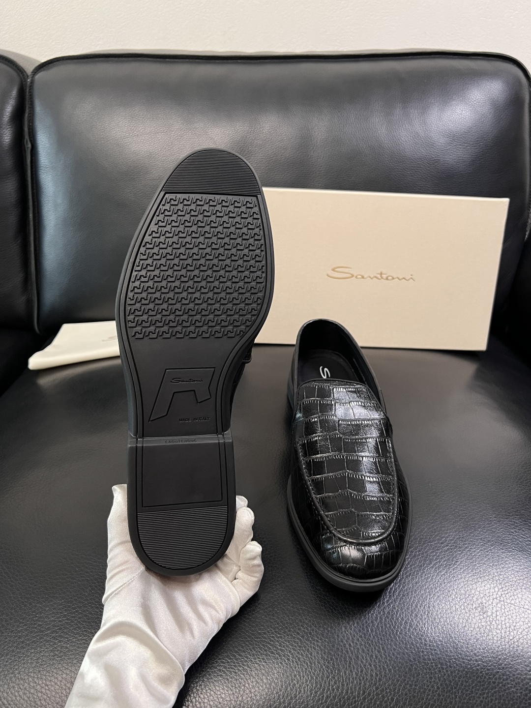 ⚠️只换码不退⚠️    Santoni  高品质    顶级工艺品  圣东尼  专柜新品同步，鞋面意大