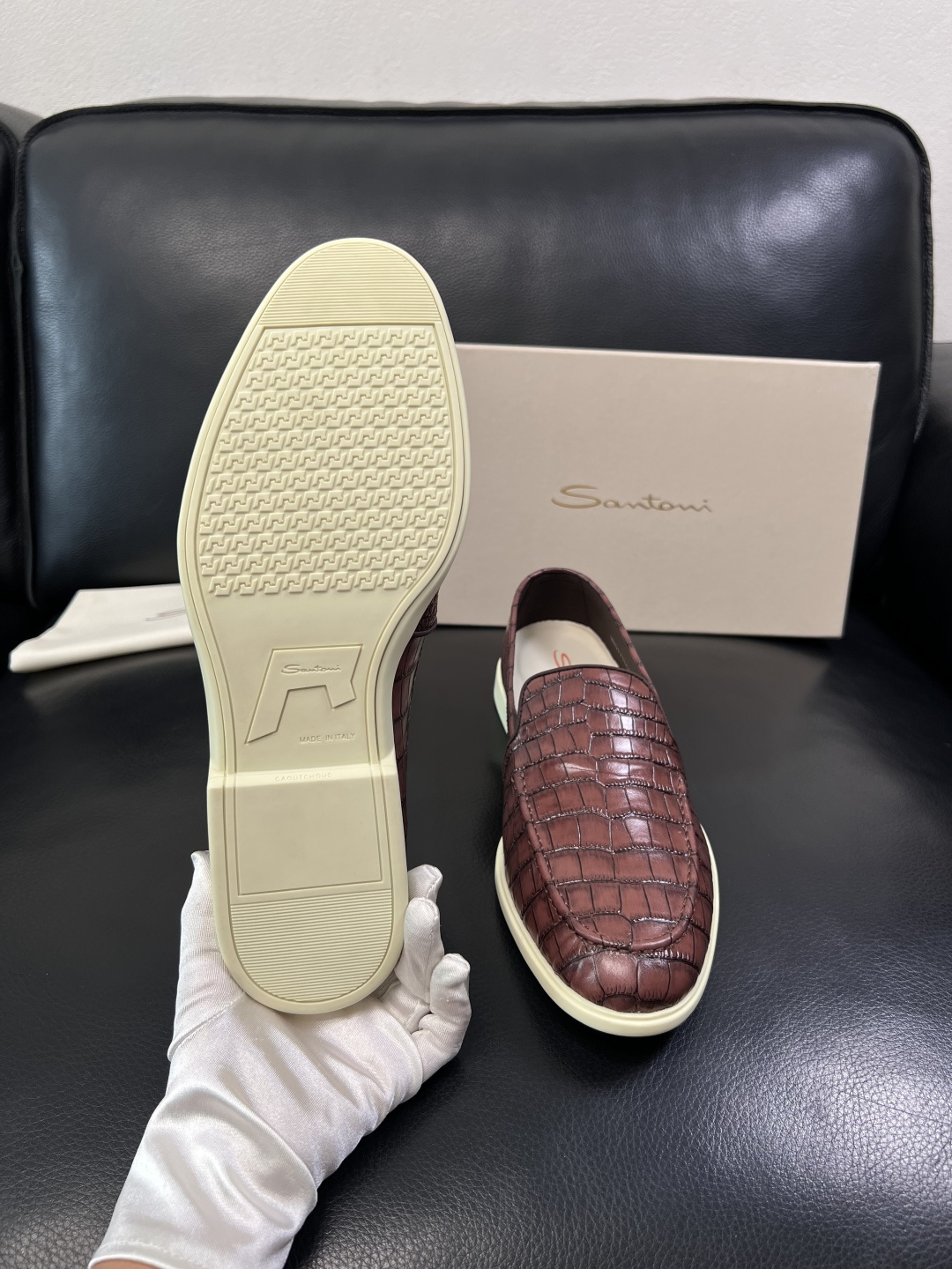⚠️只换码不退⚠️    Santoni  高品质    顶级工艺品  圣东尼  专柜新品同步，鞋面意大