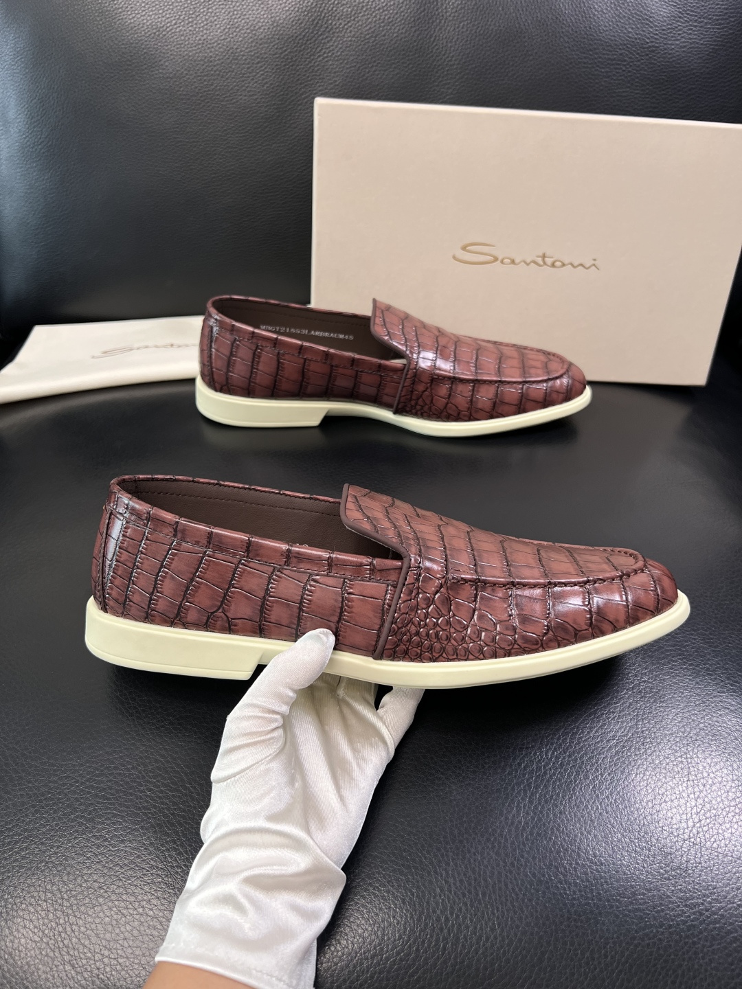 ⚠️只换码不退⚠️    Santoni  高品质    顶级工艺品  圣东尼  专柜新品同步，鞋面意大