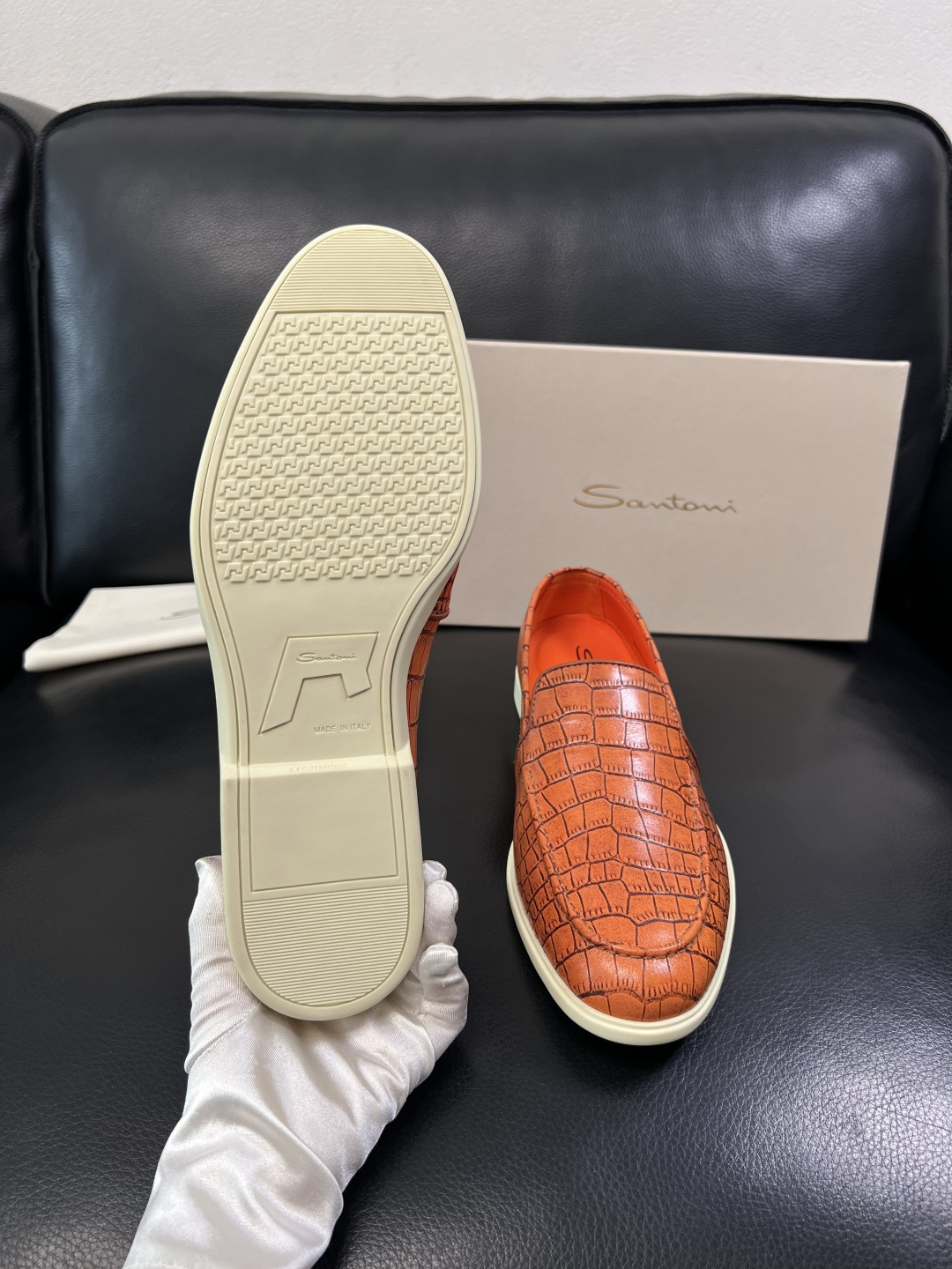 ⚠️只换码不退⚠️    Santoni  高品质    顶级工艺品  圣东尼  专柜新品同步，鞋面意大