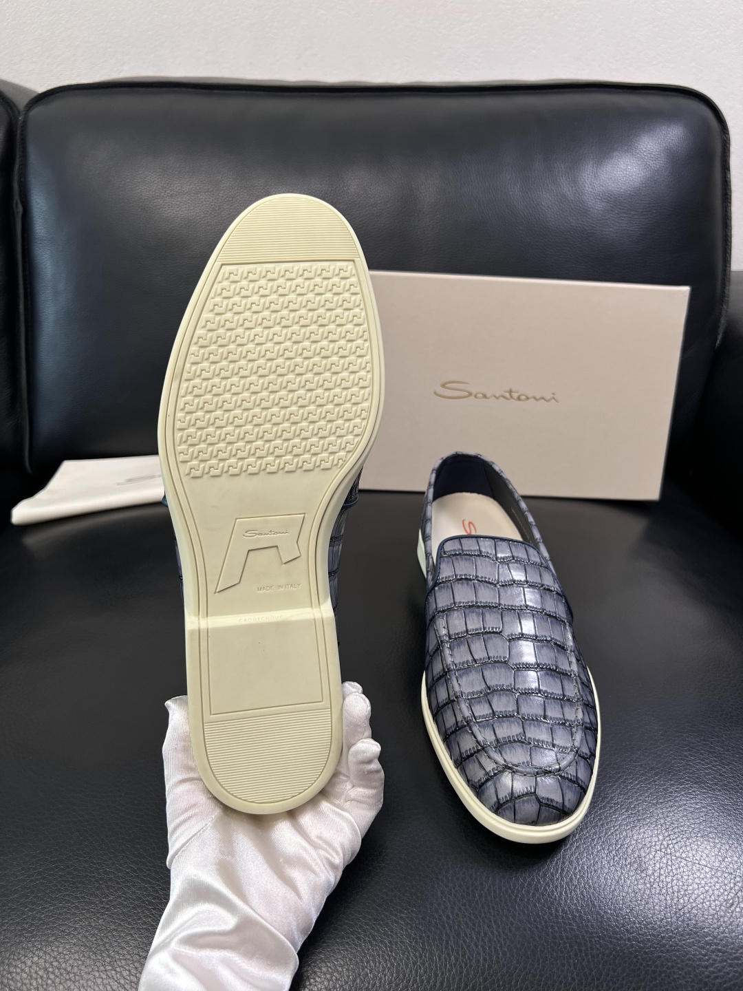 ⚠️只换码不退⚠️    Santoni  高品质    顶级工艺品  圣东尼  专柜新品同步，鞋面意大
