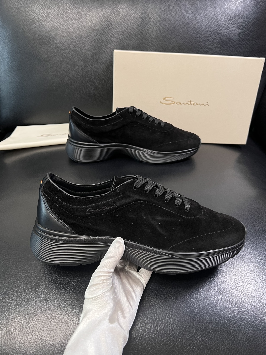⚠️只换码不退⚠️    Santoni  高品质    顶级工艺品  圣东尼  专柜新品同步，鞋面意大