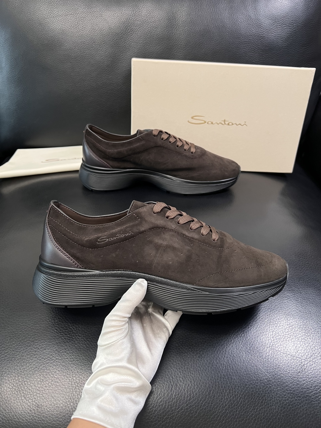 ⚠️只换码不退⚠️    Santoni  高品质    顶级工艺品  圣东尼  专柜新品同步，鞋面意大