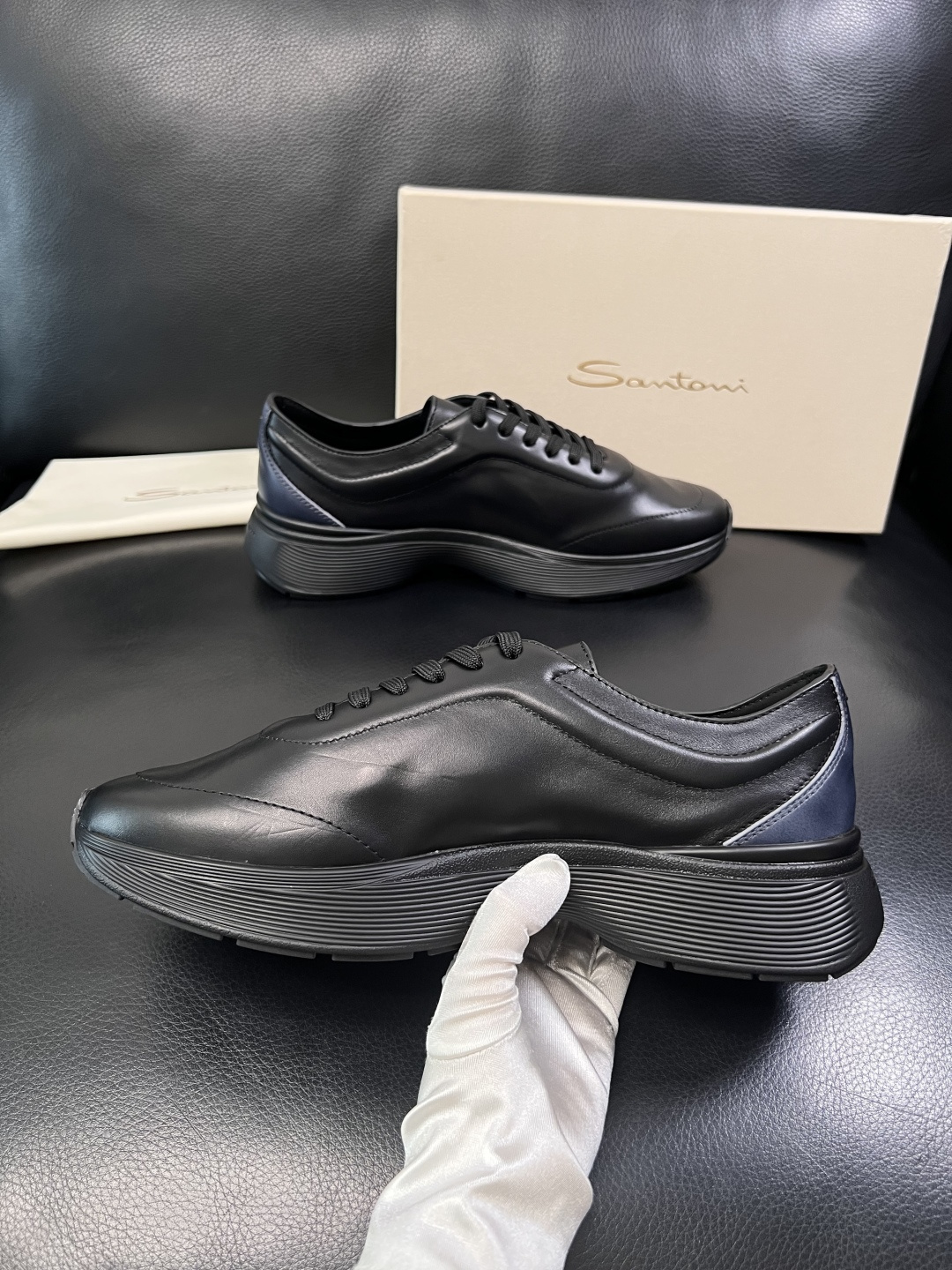 ⚠️只换码不退⚠️    Santoni  高品质    顶级工艺品  圣东尼  专柜新品同步，鞋面意大