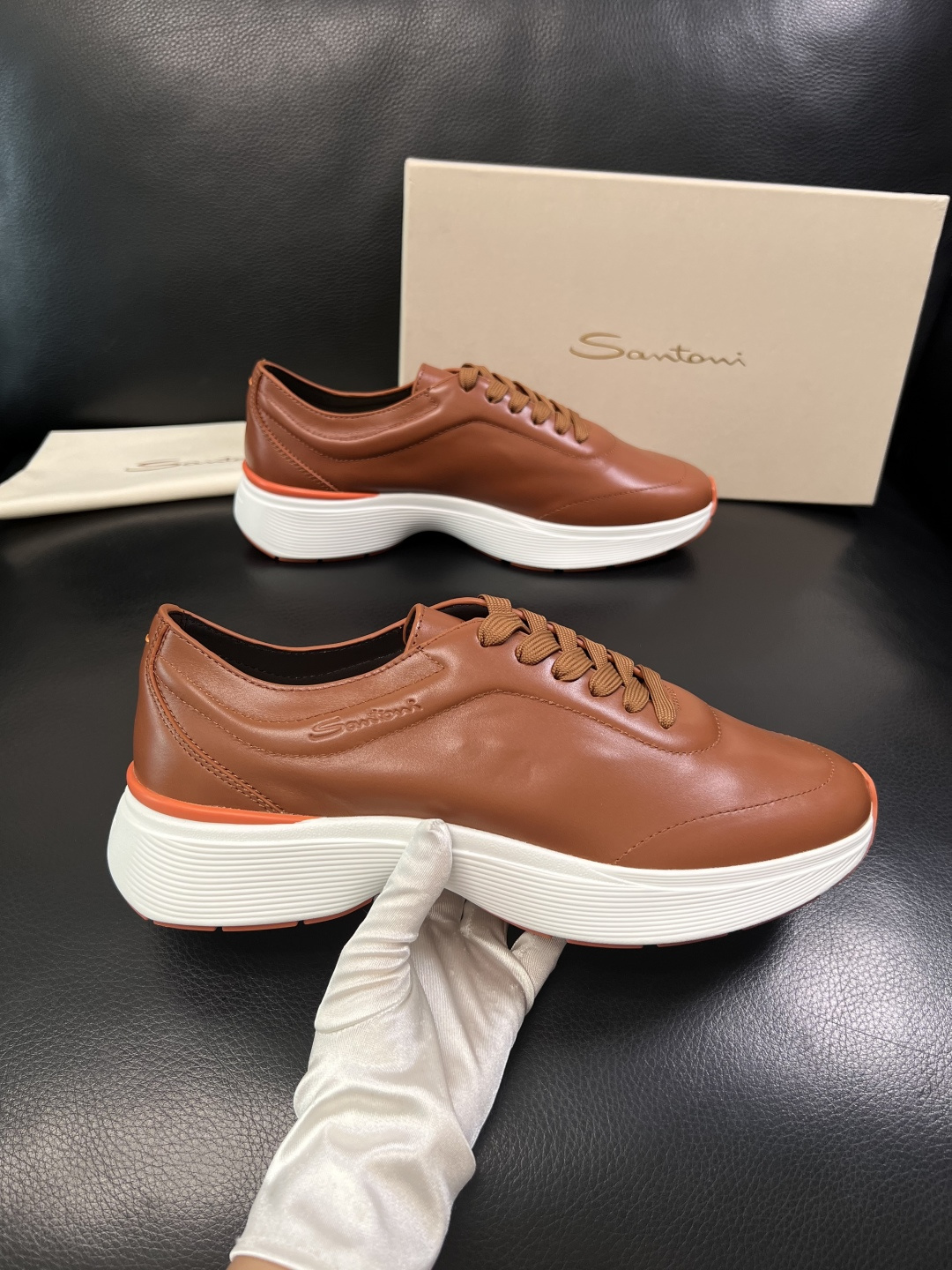 ⚠️只换码不退⚠️    Santoni  高品质    顶级工艺品  圣东尼  专柜新品同步，鞋面意大