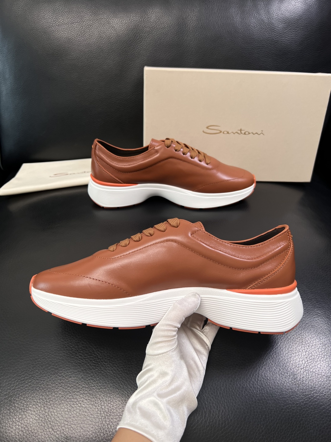 ⚠️只换码不退⚠️    Santoni  高品质    顶级工艺品  圣东尼  专柜新品同步，鞋面意大