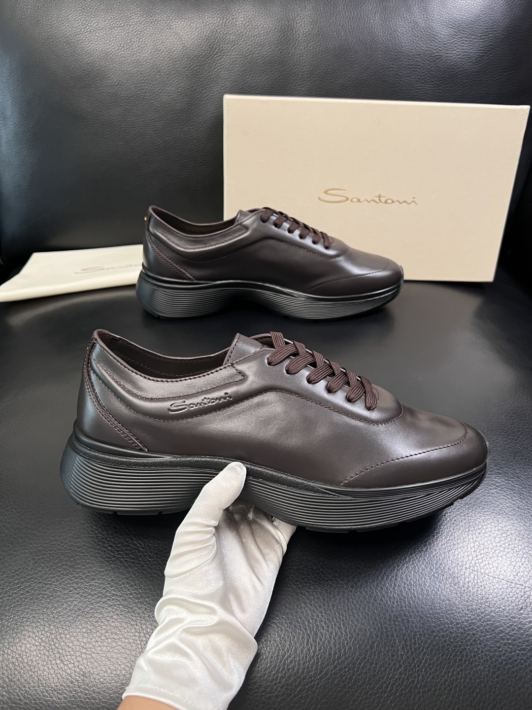 ⚠️只换码不退⚠️    Santoni  高品质    顶级工艺品  圣东尼  专柜新品同步，鞋面意大