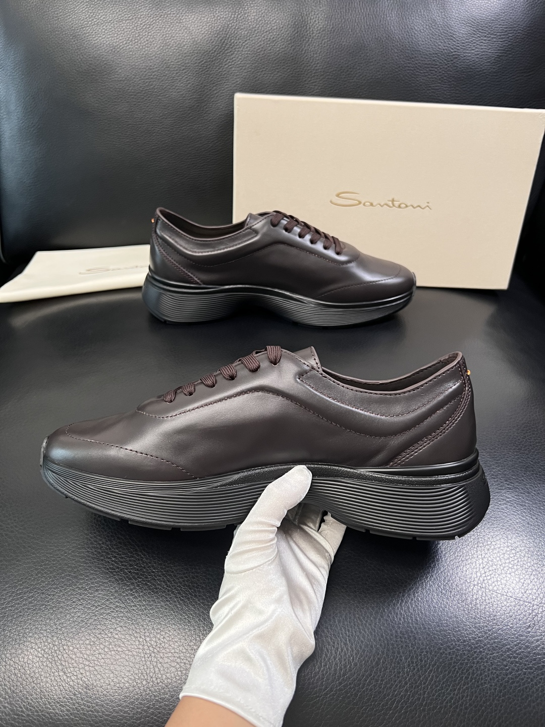 ⚠️只换码不退⚠️    Santoni  高品质    顶级工艺品  圣东尼  专柜新品同步，鞋面意大
