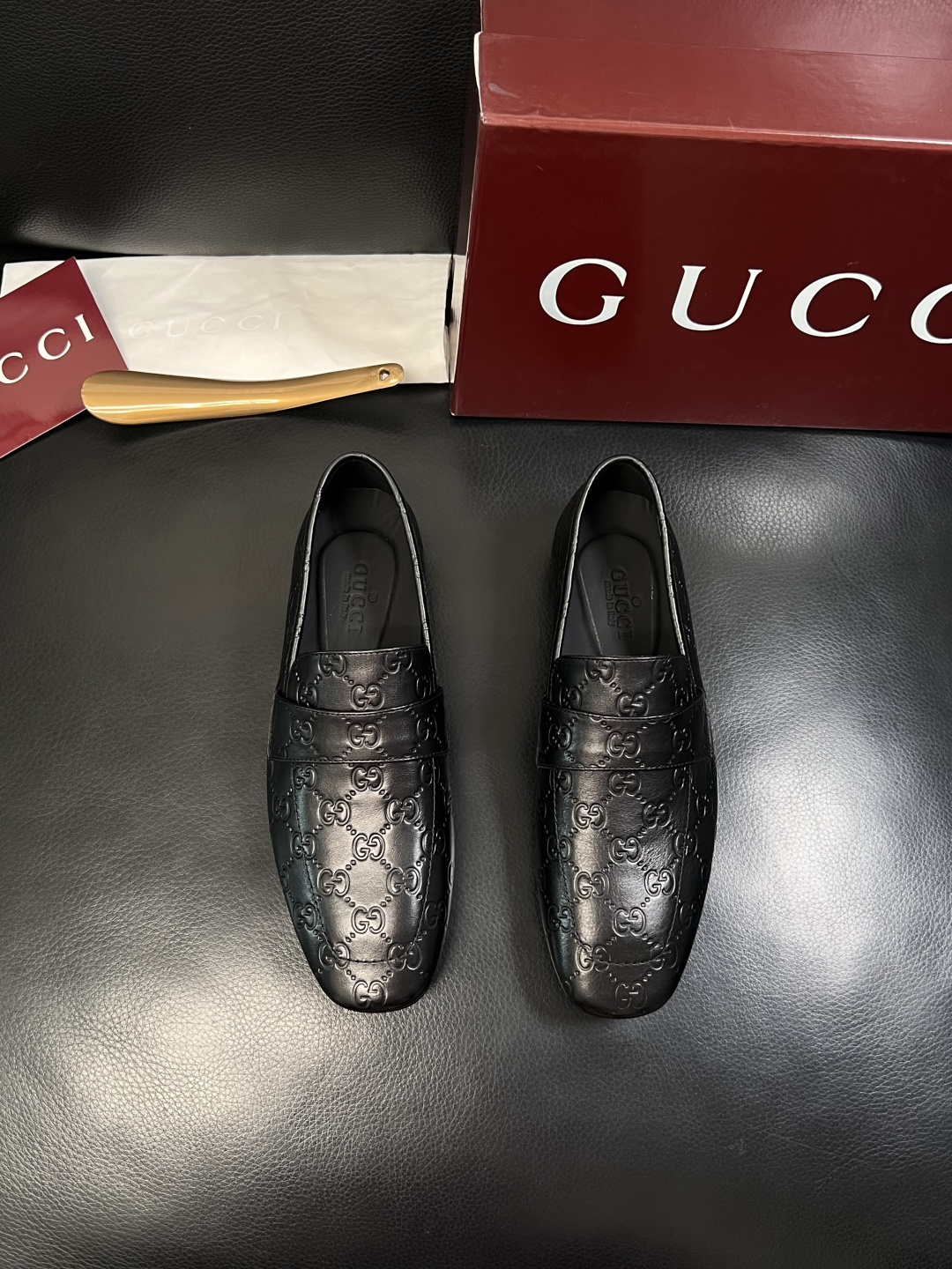 Gucci 高品质  顶级工艺品  古奇  皮鞋专柜新款原厂配置，意大利进口牛皮面料，进口牛皮内里垫，透