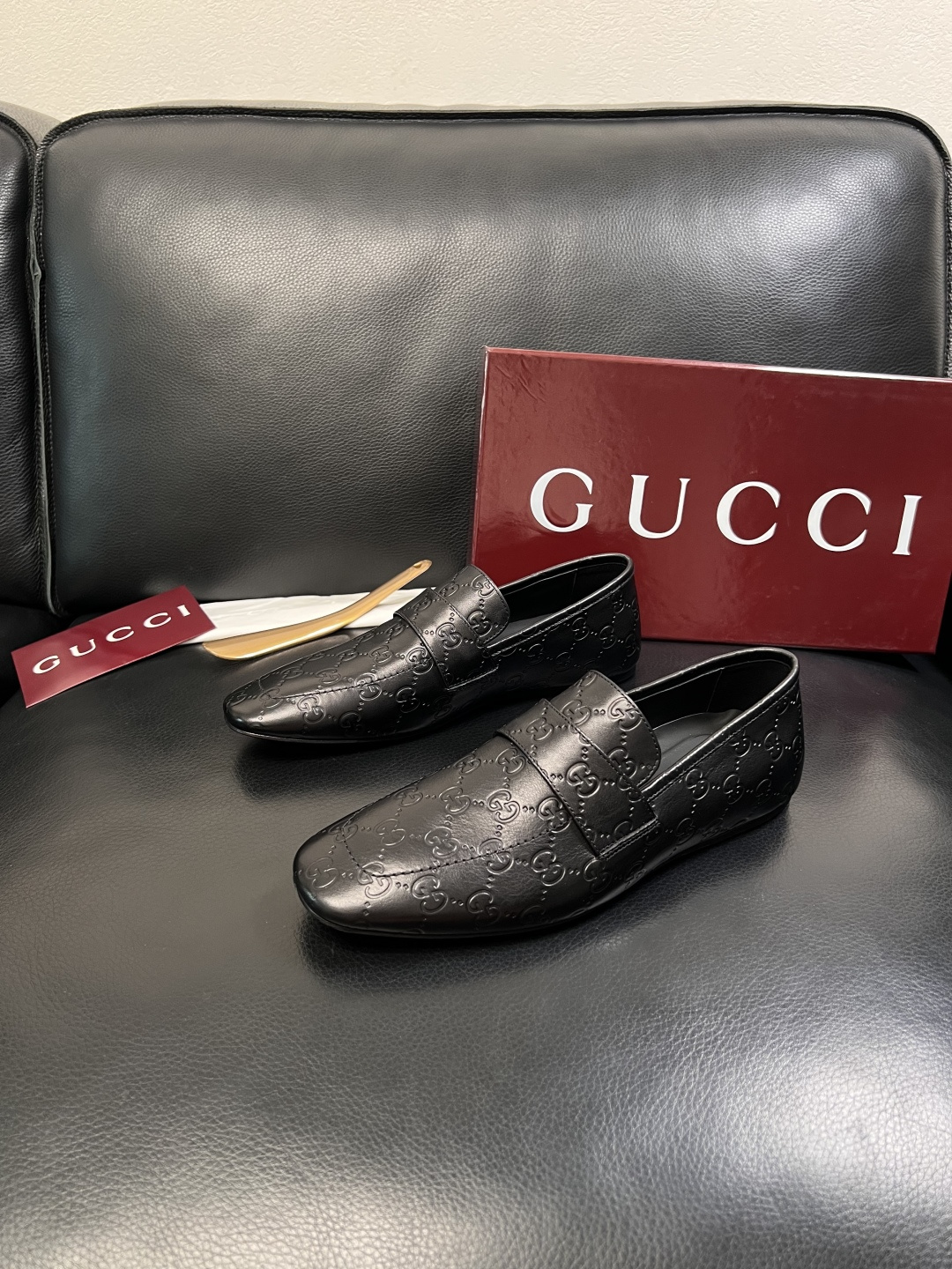 Gucci 高品质  顶级工艺品  古奇  皮鞋专柜新款原厂配置，意大利进口牛皮面料，进口牛皮内里垫，透