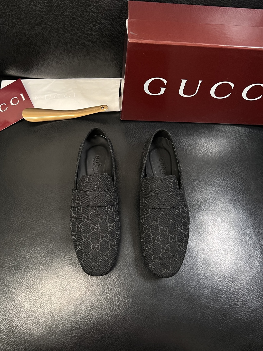 Gucci 高品质  顶级工艺品  古奇  皮鞋专柜新款原厂配置，意大利进口牛皮面料，进口牛皮内里垫，透