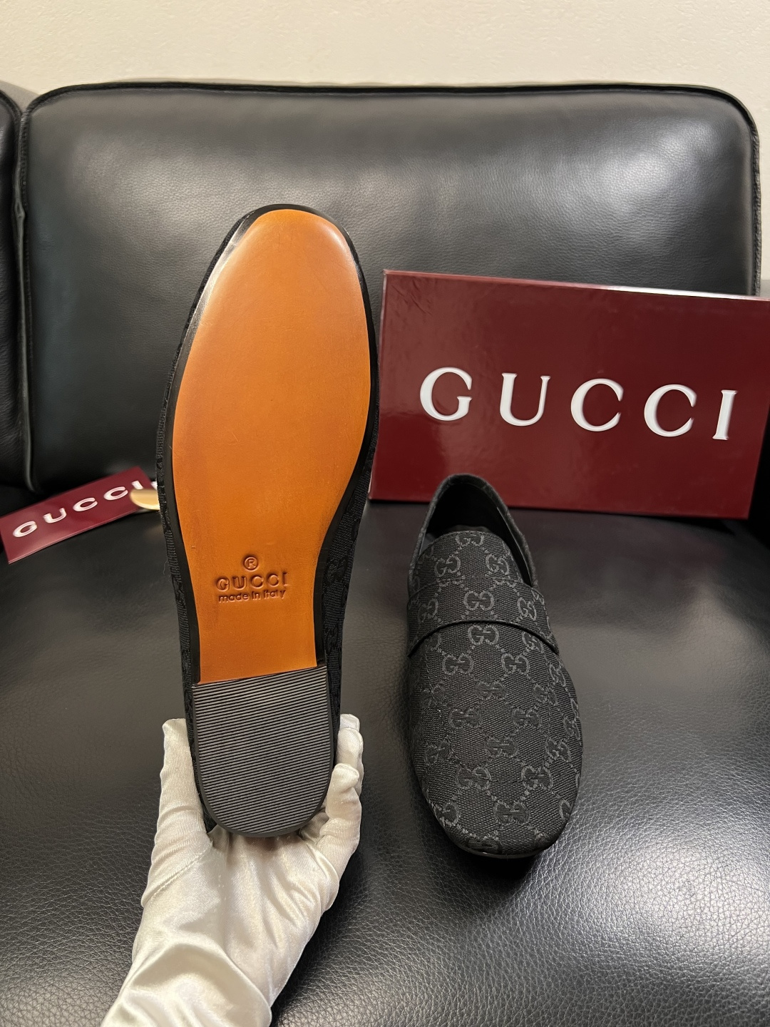 Gucci 高品质  顶级工艺品  古奇  皮鞋专柜新款原厂配置，意大利进口牛皮面料，进口牛皮内里垫，透