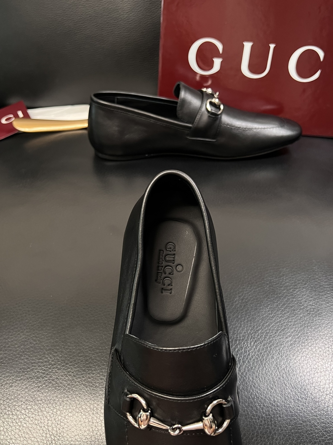 Gucci 高品质  顶级工艺品  古奇  皮鞋专柜新款原厂配置，意大利进口牛皮面料，进口牛皮内里垫，透