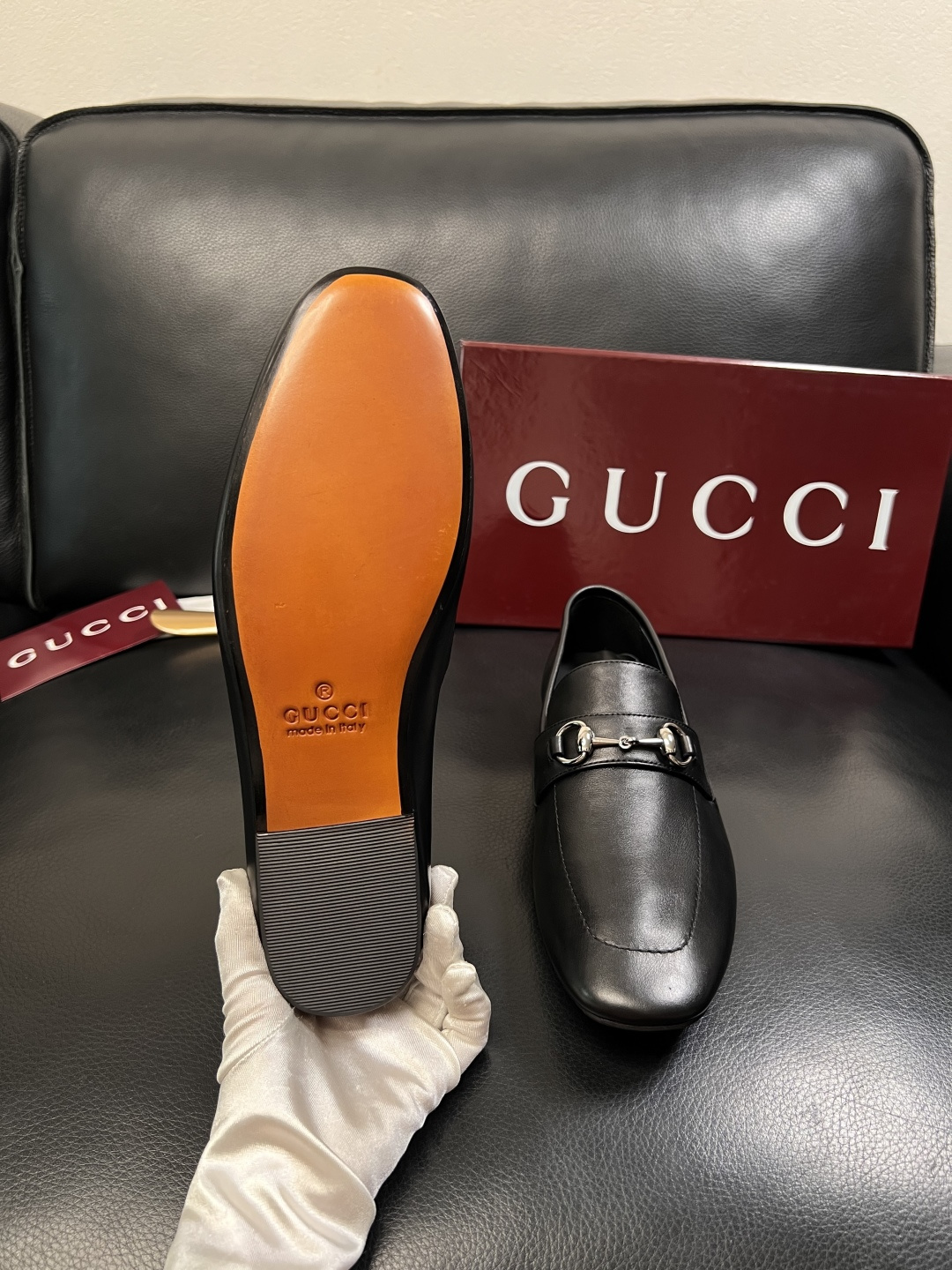Gucci 高品质  顶级工艺品  古奇  皮鞋专柜新款原厂配置，意大利进口牛皮面料，进口牛皮内里垫，透