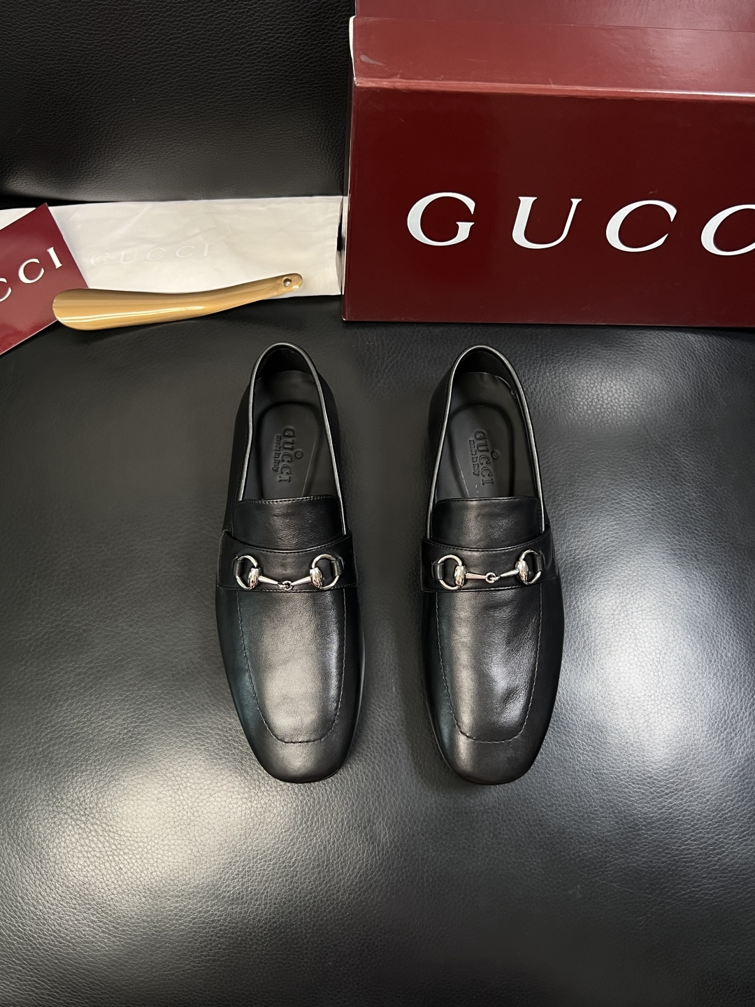 Gucci 高品质  顶级工艺品  古奇  皮鞋专柜新款原厂配置，意大利进口牛皮面料，进口牛皮内里垫，透