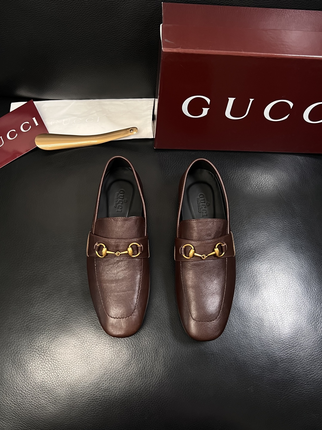 Gucci 高品质  顶级工艺品  古奇  皮鞋专柜新款原厂配置，意大利进口牛皮面料，进口牛皮内里垫，透