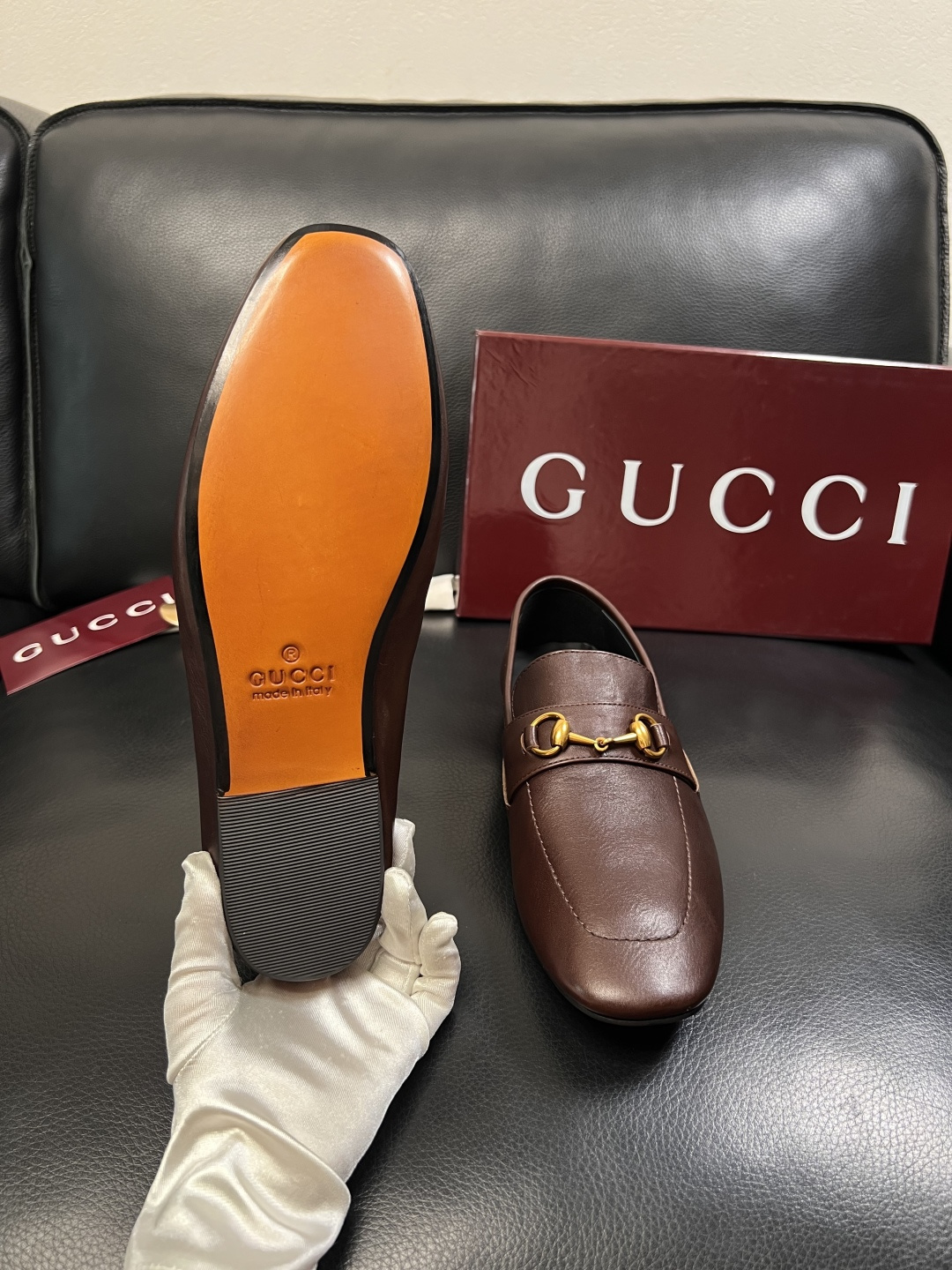 Gucci 高品质  顶级工艺品  古奇  皮鞋专柜新款原厂配置，意大利进口牛皮面料，进口牛皮内里垫，透