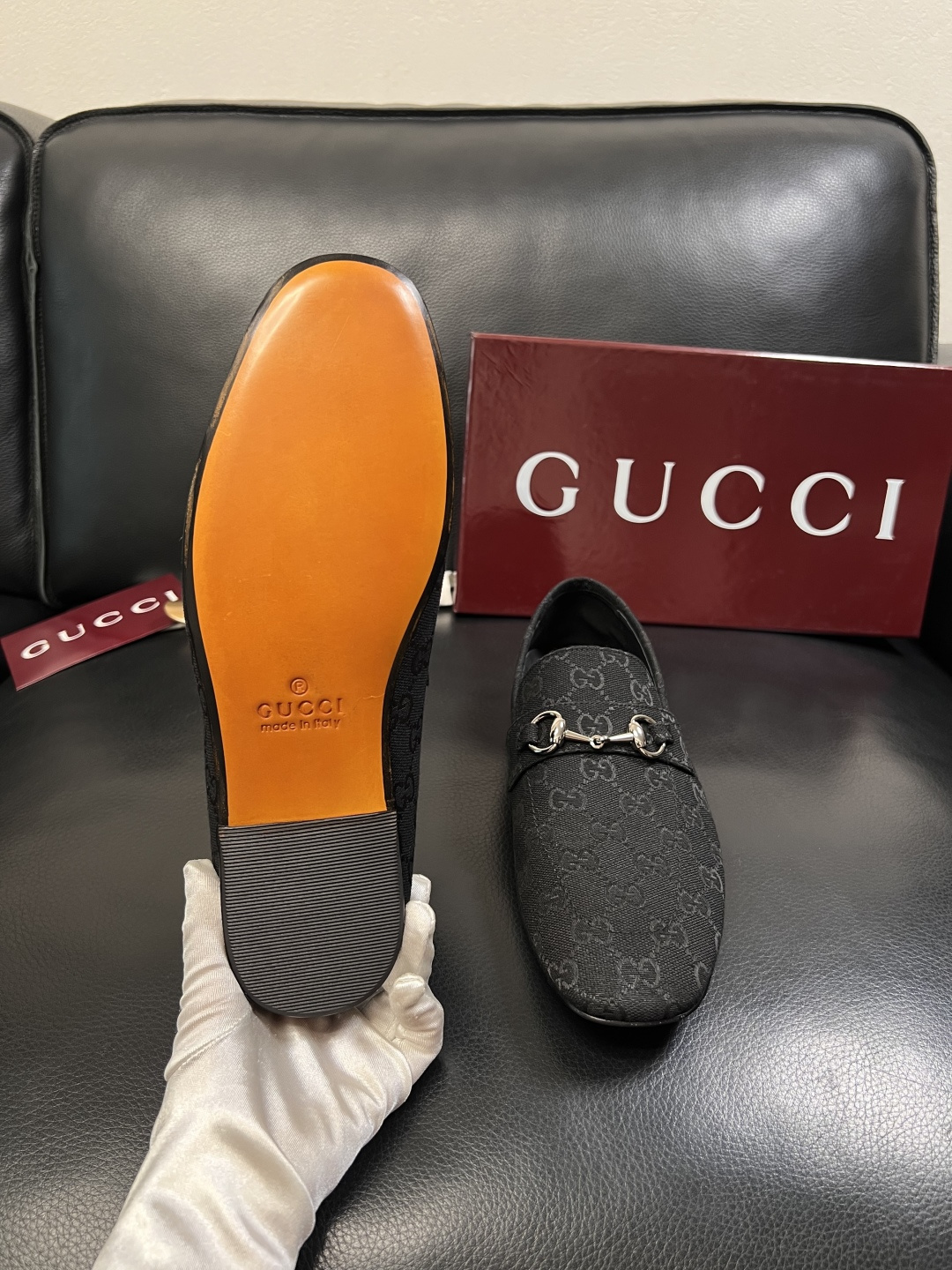 Gucci 高品质  顶级工艺品  古奇  皮鞋专柜新款原厂配置，意大利进口牛皮面料，进口牛皮内里垫，透