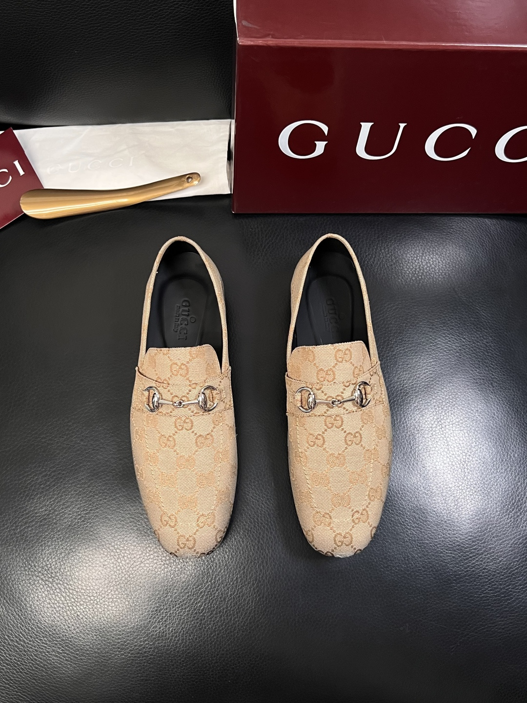 Gucci 高品质  顶级工艺品  古奇  皮鞋专柜新款原厂配置，意大利进口牛皮面料，进口牛皮内里垫，透