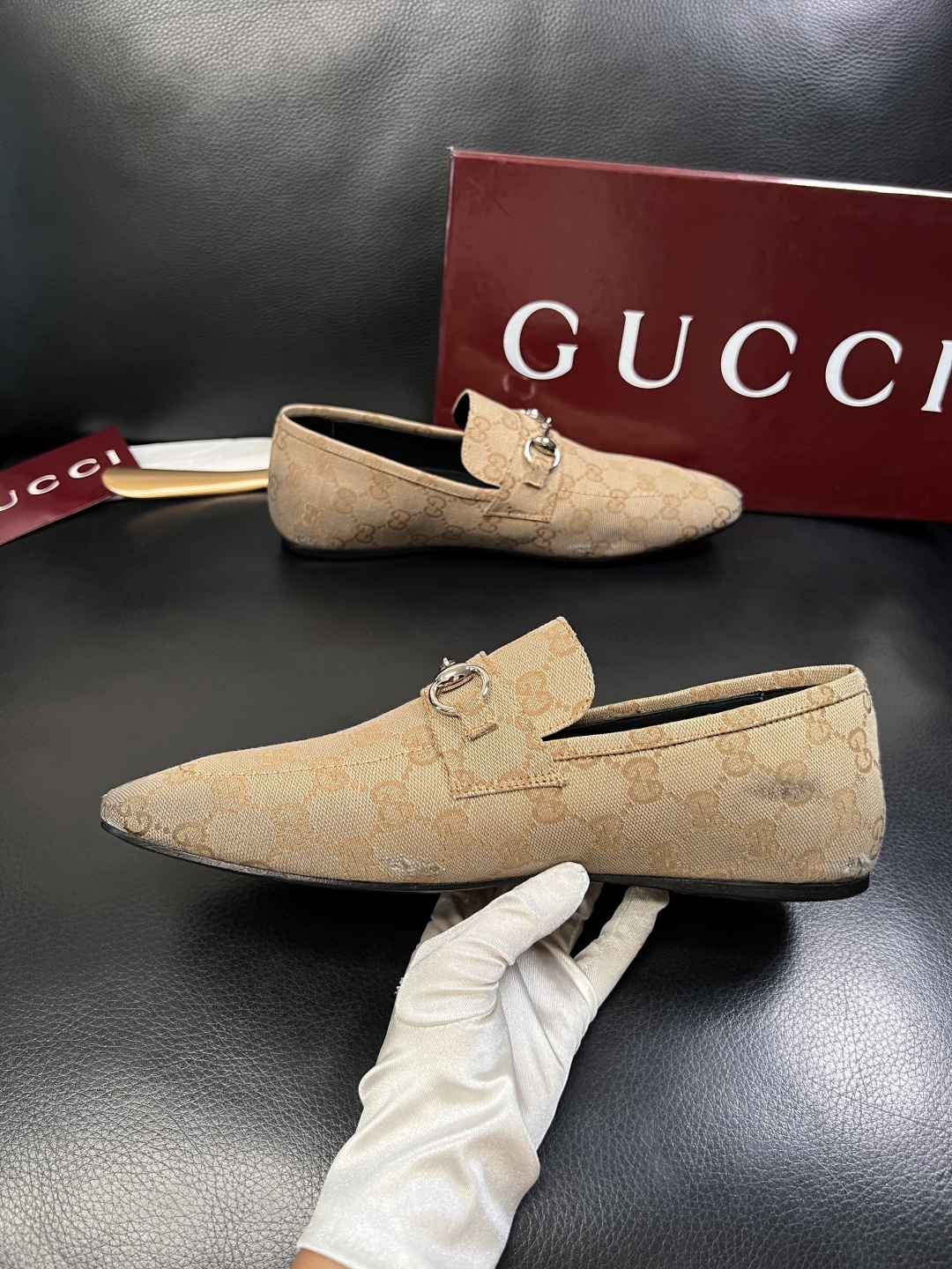 Gucci 高品质  顶级工艺品  古奇  皮鞋专柜新款原厂配置，意大利进口牛皮面料，进口牛皮内里垫，透