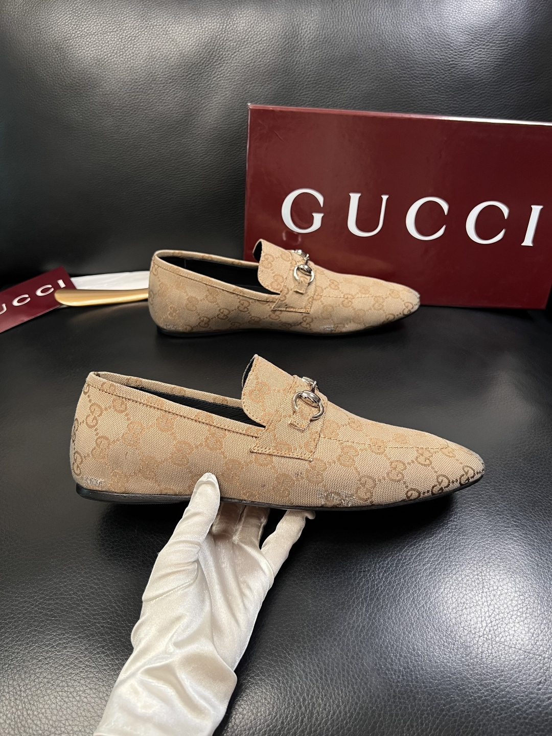 Gucci 高品质  顶级工艺品  古奇  皮鞋专柜新款原厂配置，意大利进口牛皮面料，进口牛皮内里垫，透