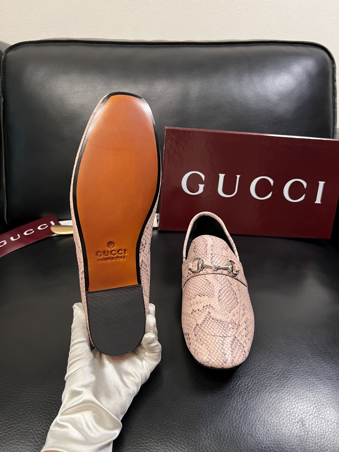 Gucci 高品质  顶级工艺品  古奇  皮鞋专柜新款原厂配置，意大利进口牛皮面料，进口牛皮内里垫，透