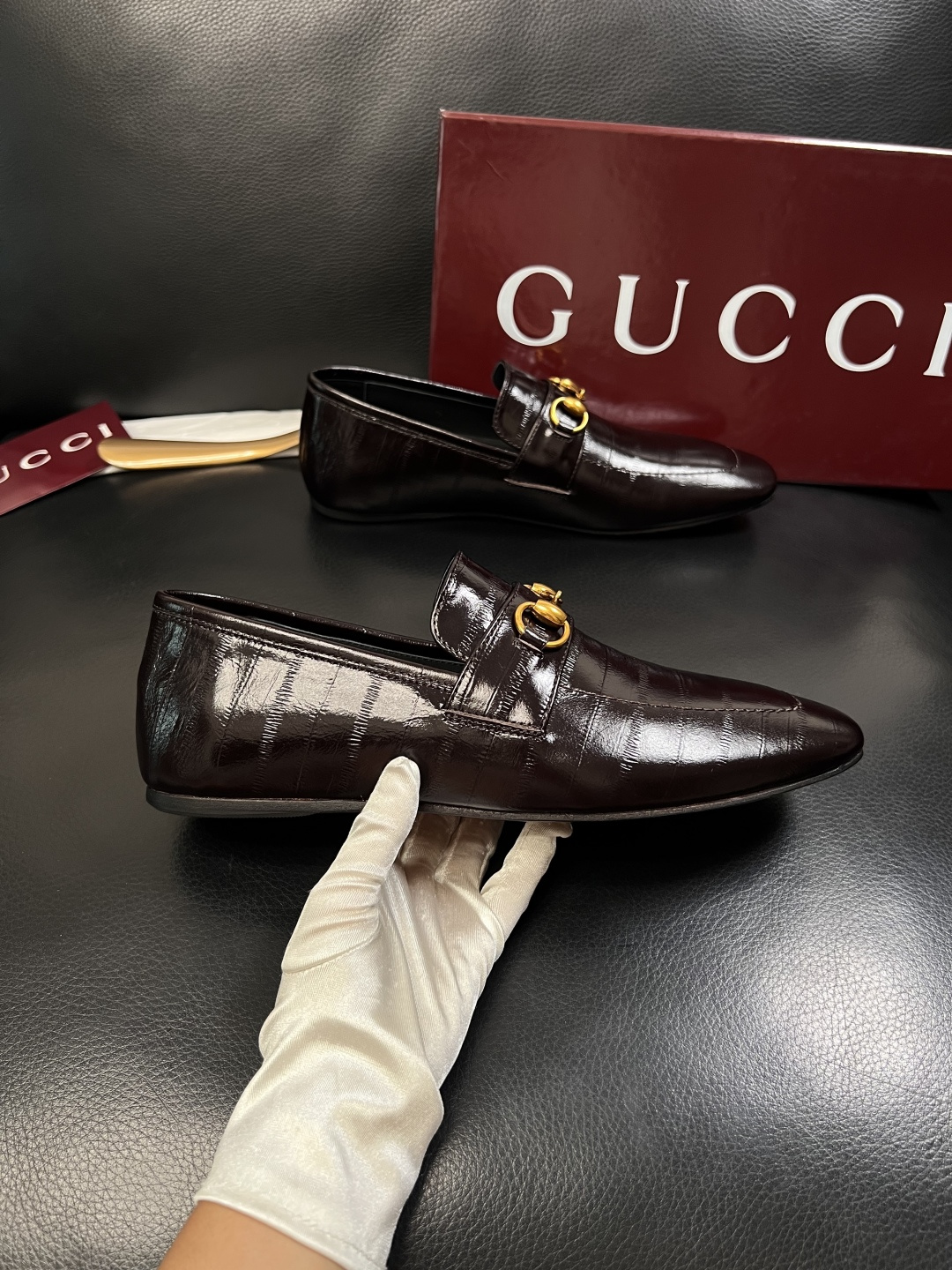 Gucci 高品质  顶级工艺品  古奇  皮鞋专柜新款原厂配置，意大利进口牛皮面料，进口牛皮内里垫，透