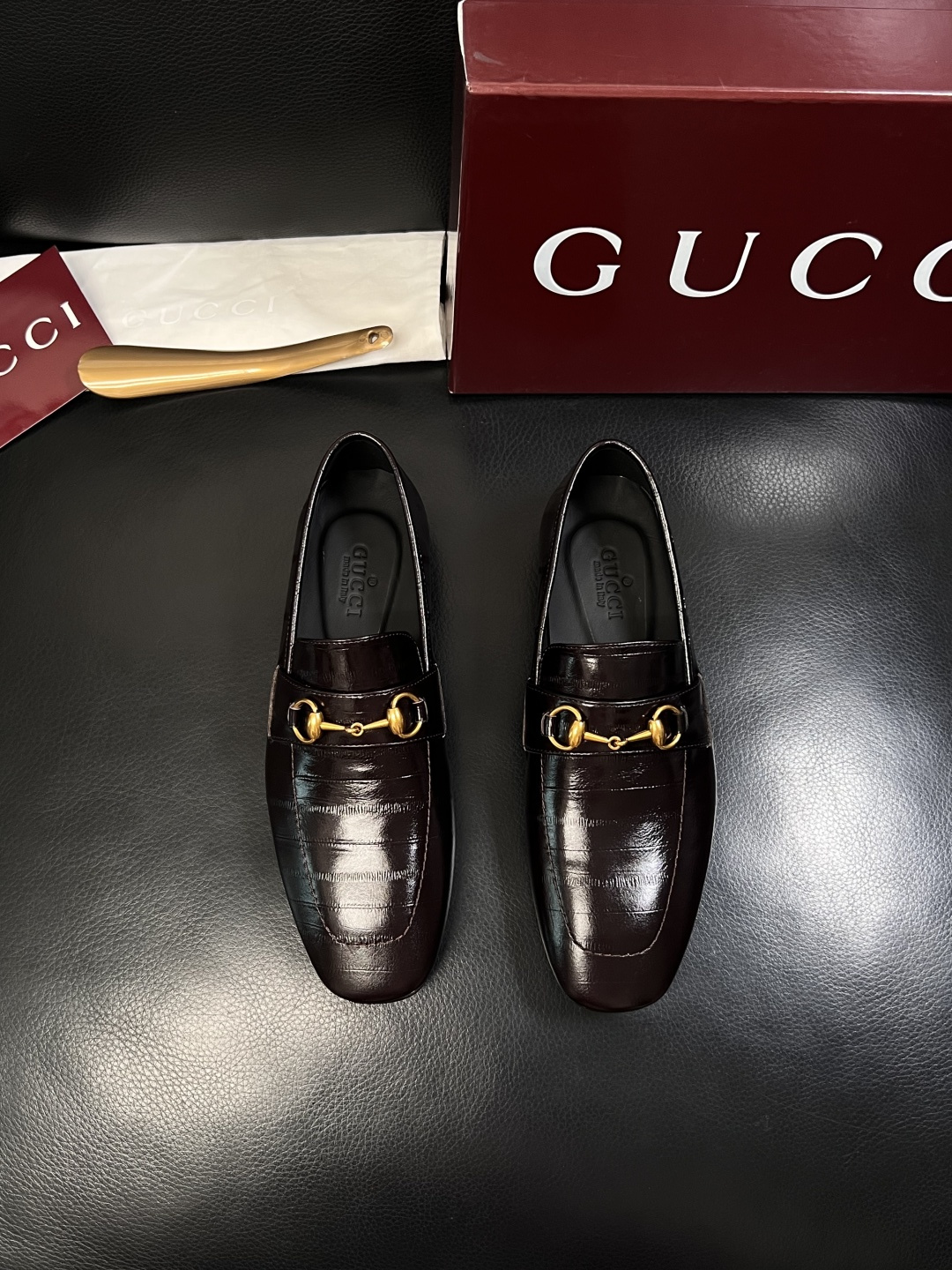 Gucci 高品质  顶级工艺品  古奇  皮鞋专柜新款原厂配置，意大利进口牛皮面料，进口牛皮内里垫，透