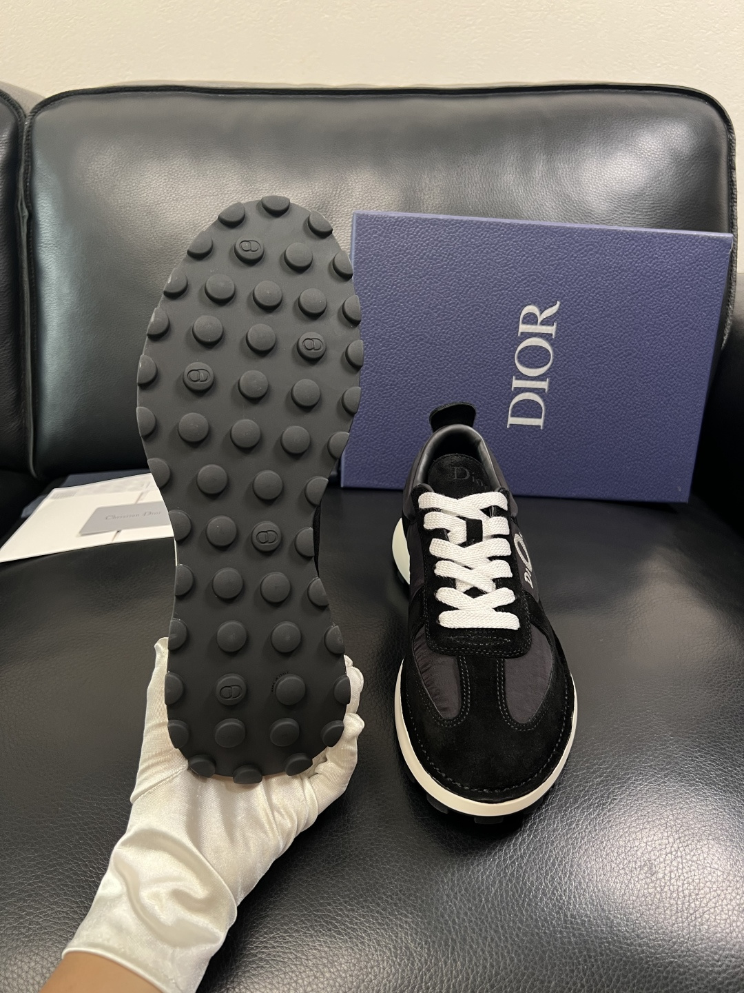 Dior 顶级工艺品 迪奥  专柜同步 原厂配置，意大利进口原版牛皮面料，透气舒适进口水染牛里垫，鞋底：