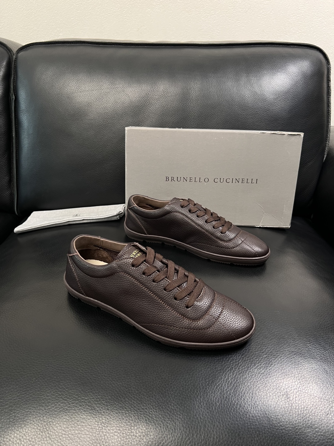 Brunello Cucinelli  高品质 顶级工艺品  BC  专柜同步原厂配置，意大利进口牛皮面