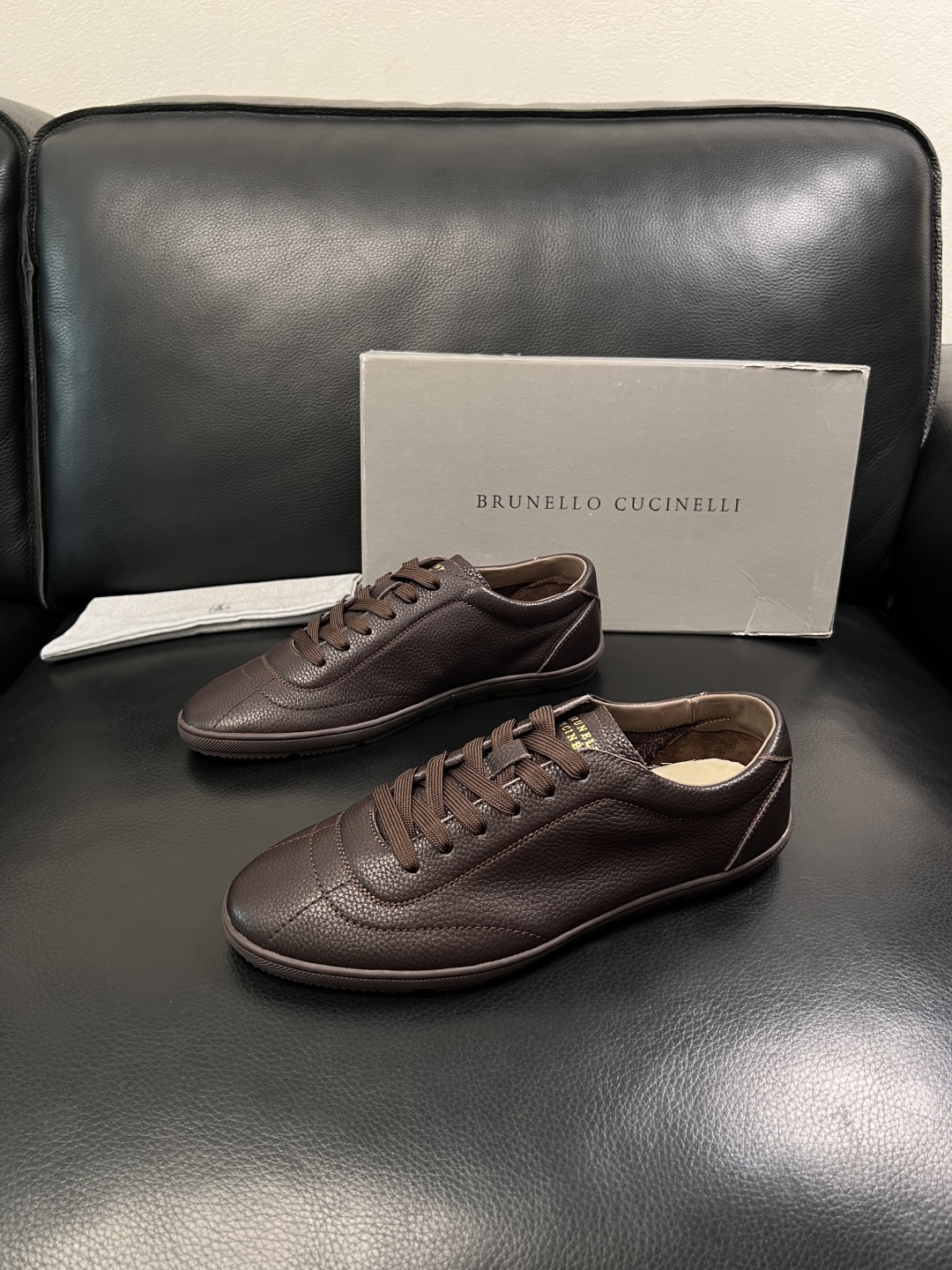 Brunello Cucinelli  高品质 顶级工艺品  BC  专柜同步原厂配置，意大利进口牛皮面
