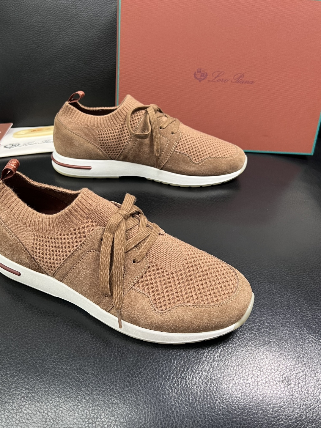 Loro Piana  高品质  顶级工艺品  诺悠翩雅  新品专柜同步原厂配置，鞋面意大利进口飞织牛皮