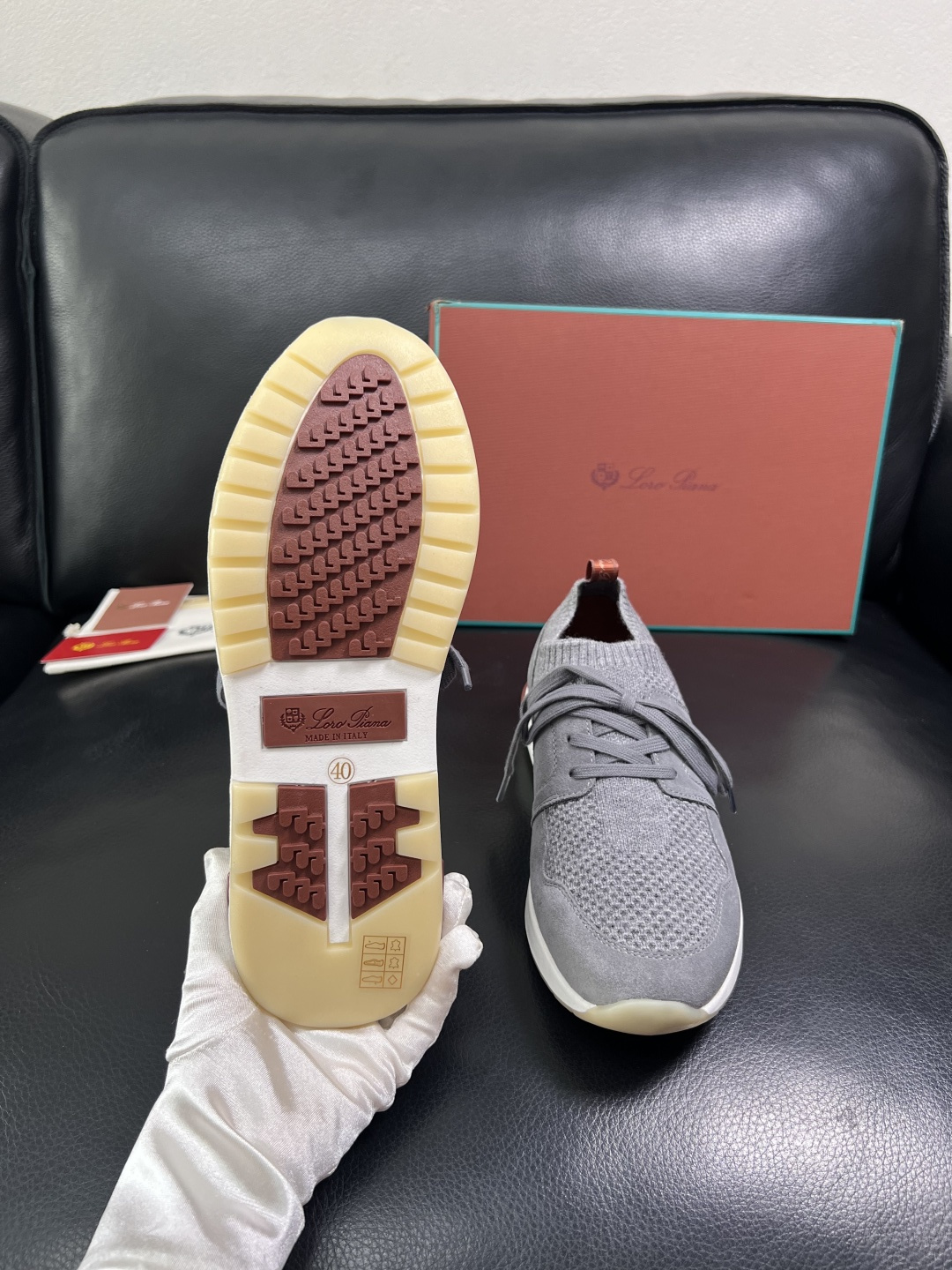 Loro Piana  高品质  顶级工艺品  诺悠翩雅  新品专柜同步原厂配置，鞋面意大利进口飞织牛皮