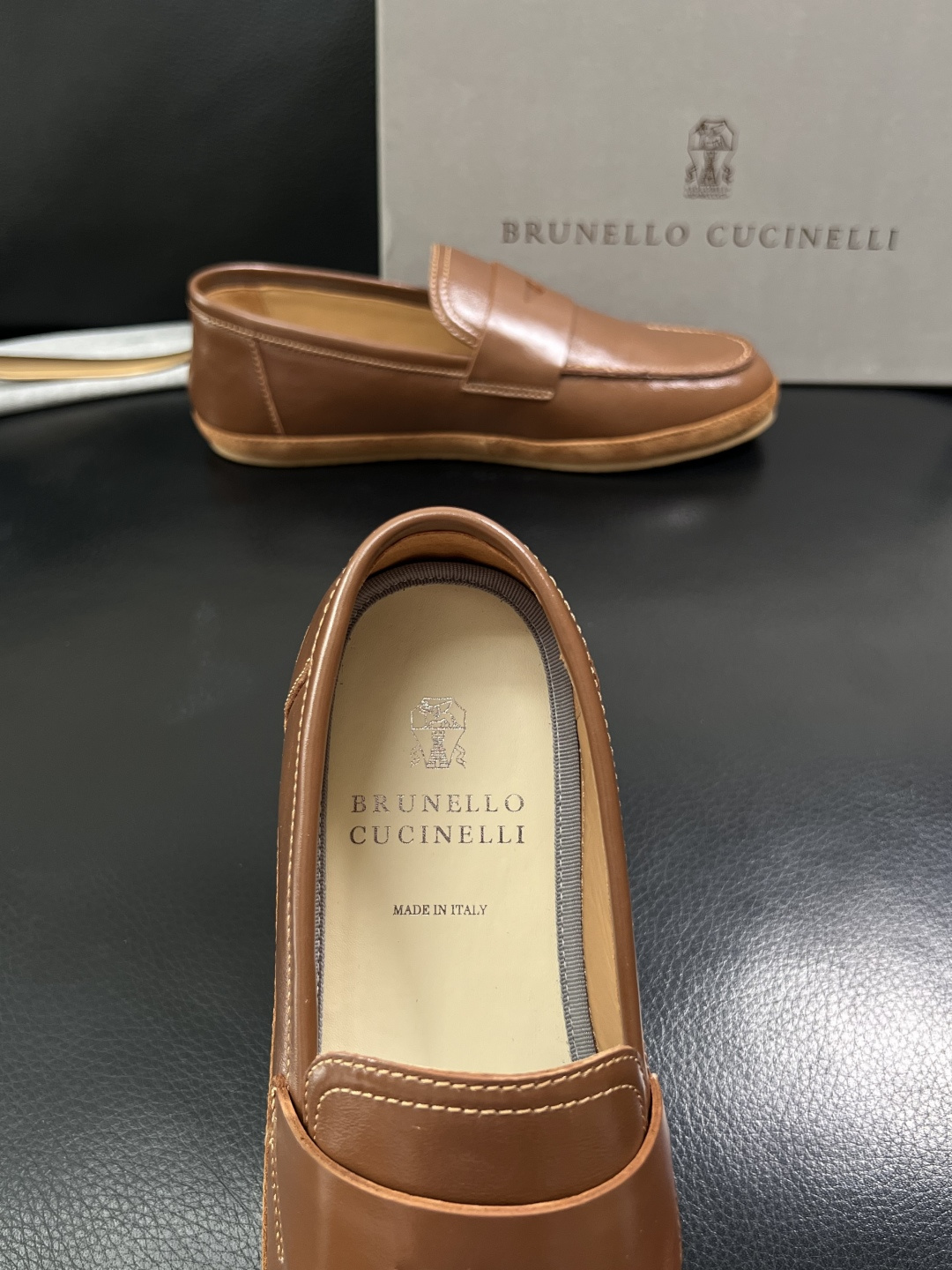 Brunello Cucinelli  高品质 顶级工艺品  BC  专柜同步原厂配置，意大利进口牛皮面