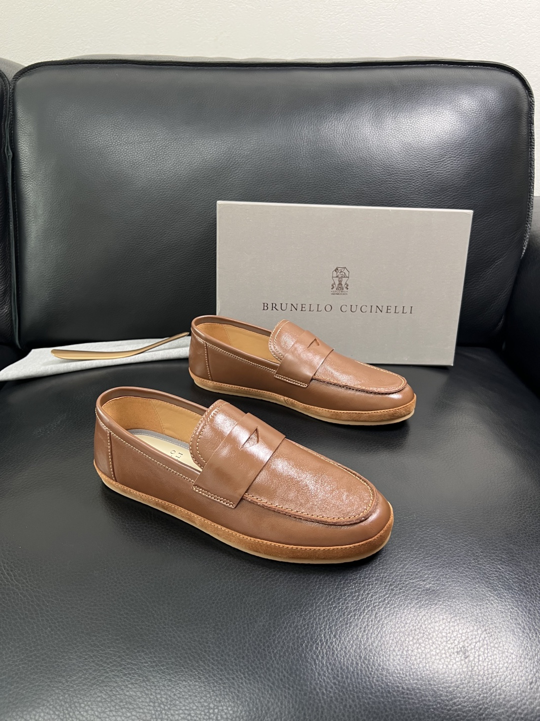 Brunello Cucinelli  高品质 顶级工艺品  BC  专柜同步原厂配置，意大利进口牛皮面
