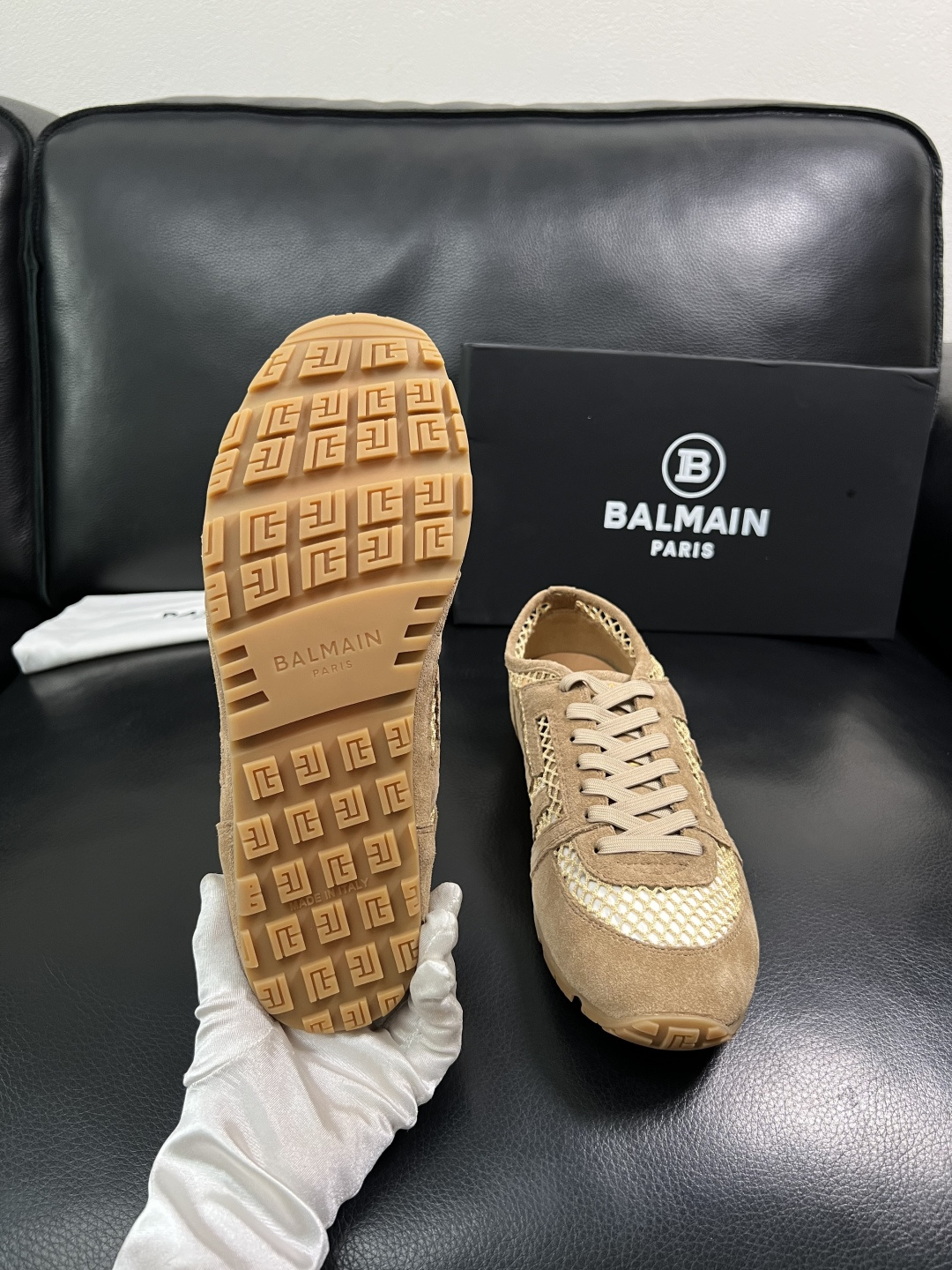 ⚠️只换码不退⚠️    BALMAIN  高品质  顶级工艺品  巴尔曼  专柜新品同步，鞋面意大利进
