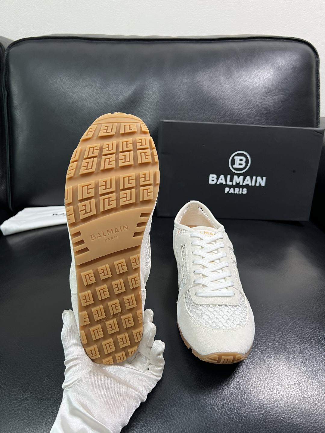 ⚠️只换码不退⚠️    BALMAIN  高品质  顶级工艺品  巴尔曼  专柜新品同步，鞋面意大利进