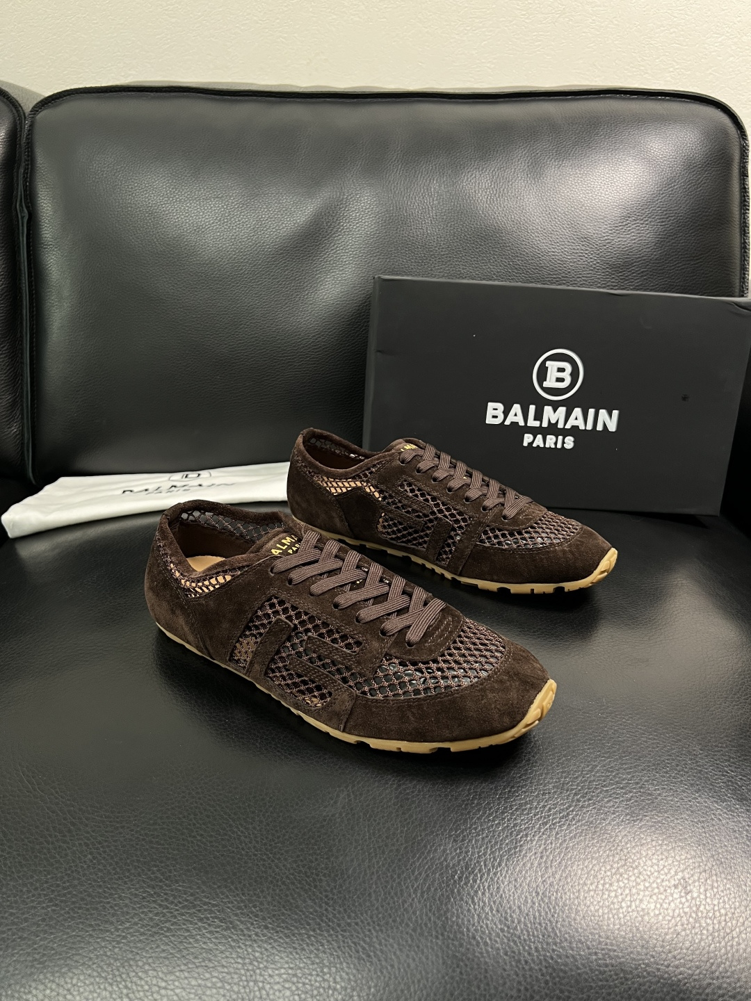 ⚠️只换码不退⚠️    BALMAIN  高品质  顶级工艺品  巴尔曼  专柜新品同步，鞋面意大利进