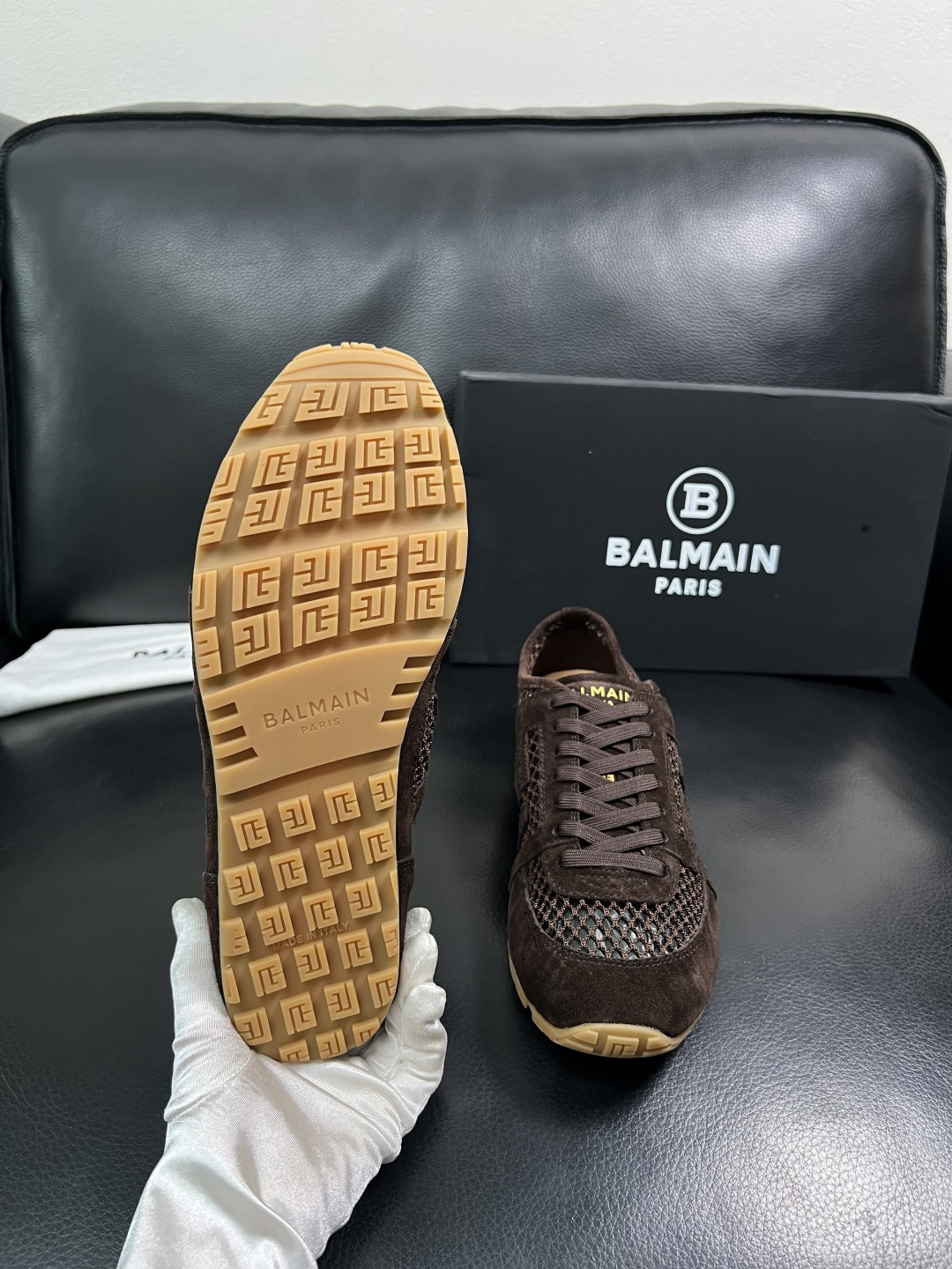 ⚠️只换码不退⚠️    BALMAIN  高品质  顶级工艺品  巴尔曼  专柜新品同步，鞋面意大利进