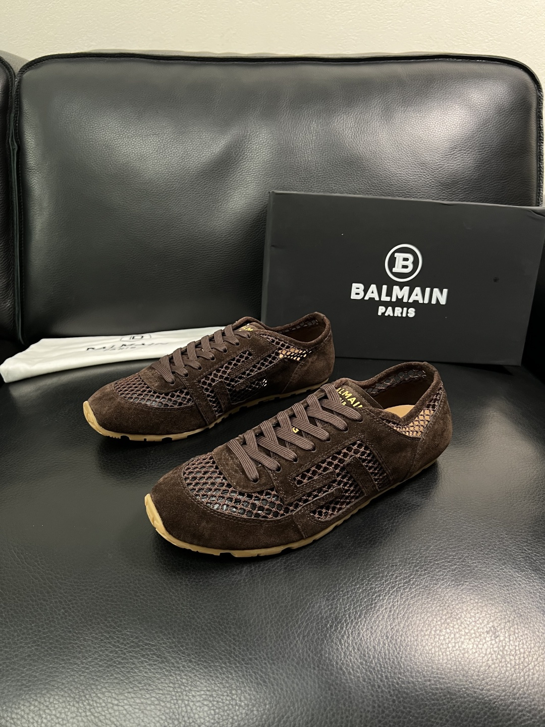 ⚠️只换码不退⚠️    BALMAIN  高品质  顶级工艺品  巴尔曼  专柜新品同步，鞋面意大利进