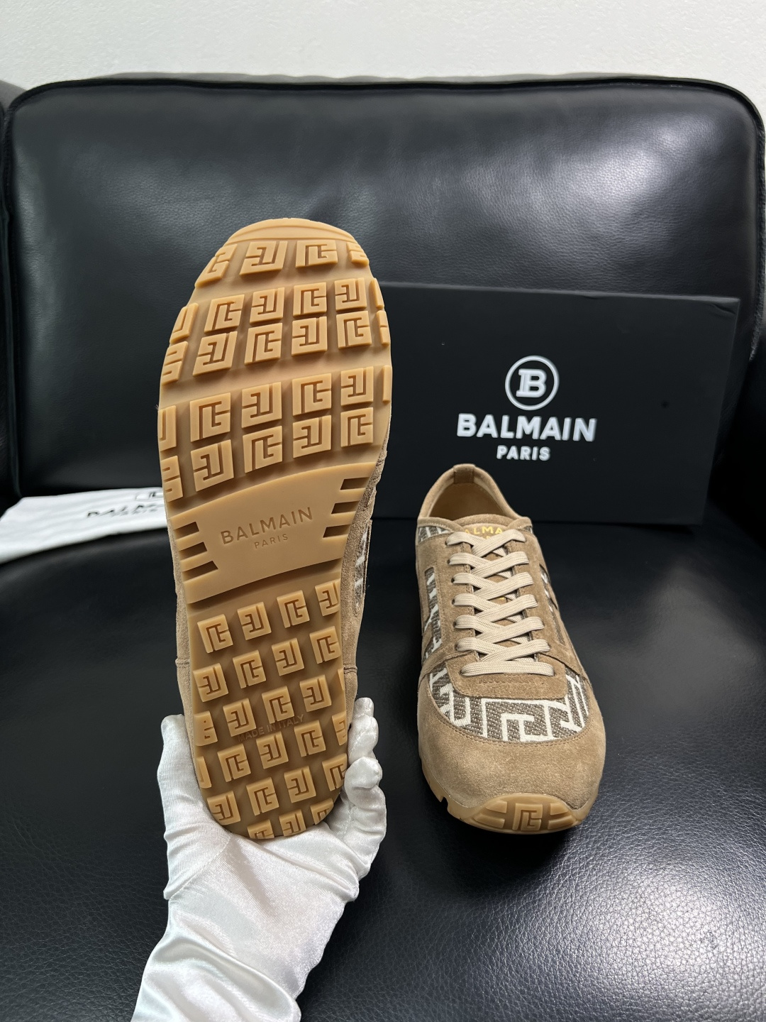 ⚠️只换码不退⚠️    BALMAIN  高品质  顶级工艺品  巴尔曼  专柜新品同步，鞋面意大利进