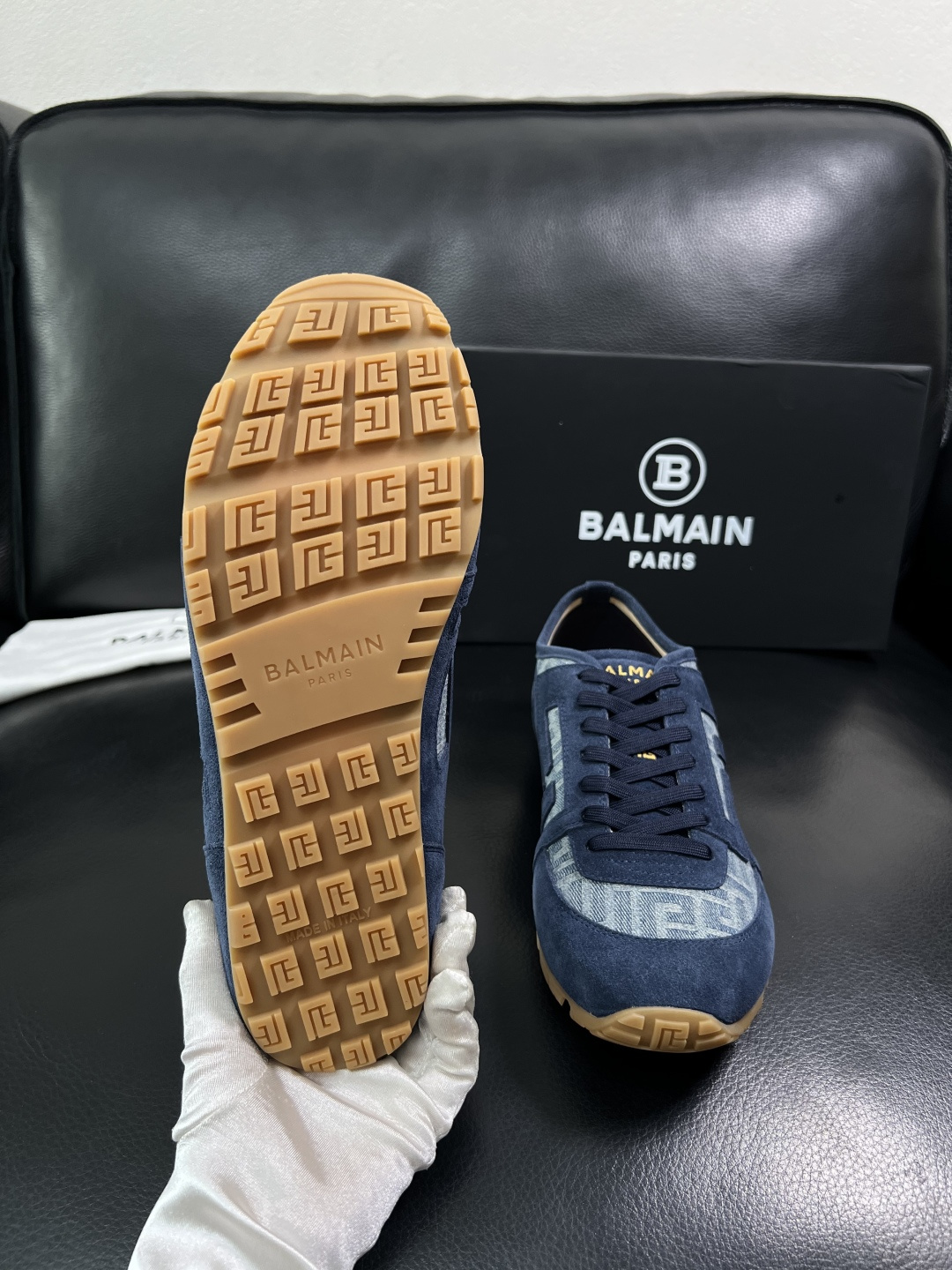 ⚠️只换码不退⚠️    BALMAIN  高品质  顶级工艺品  巴尔曼  专柜新品同步，鞋面意大利进