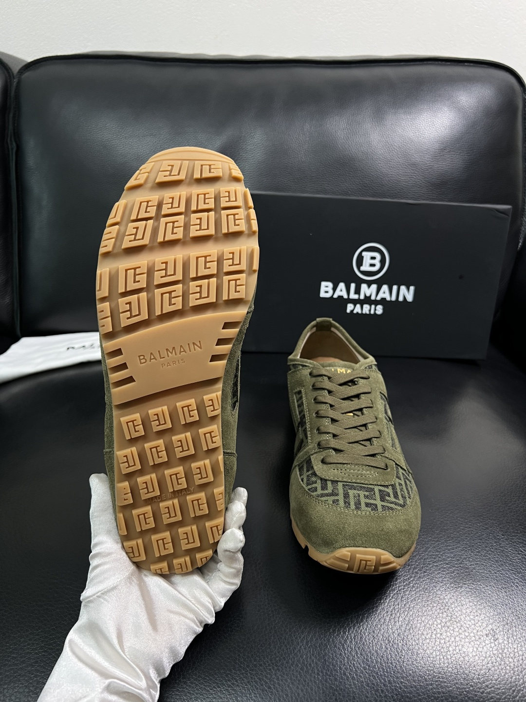 ⚠️只换码不退⚠️    BALMAIN  高品质  顶级工艺品  巴尔曼  专柜新品同步，鞋面意大利进